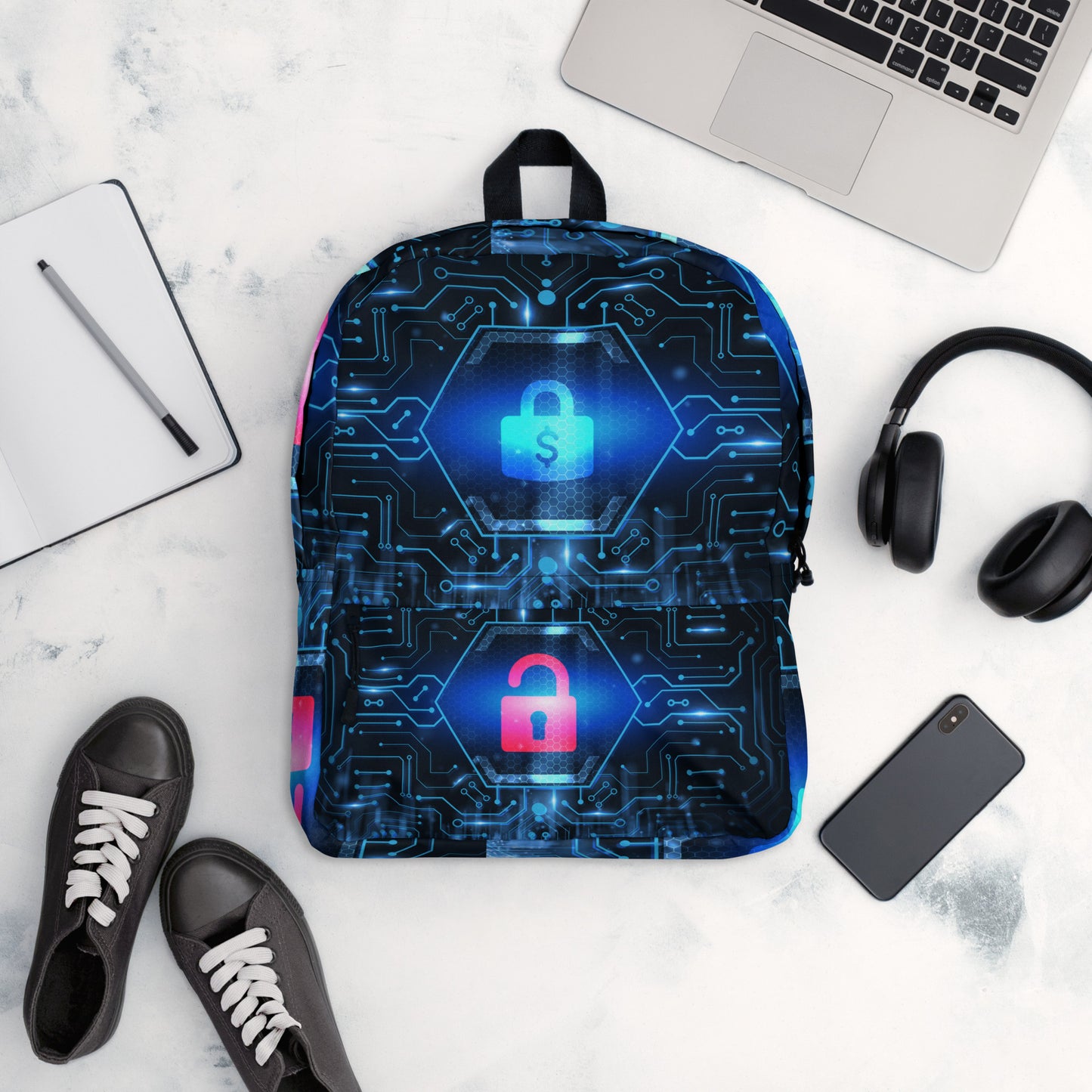 Cyber Security Data Protection Business Technology Privacy, Backpack