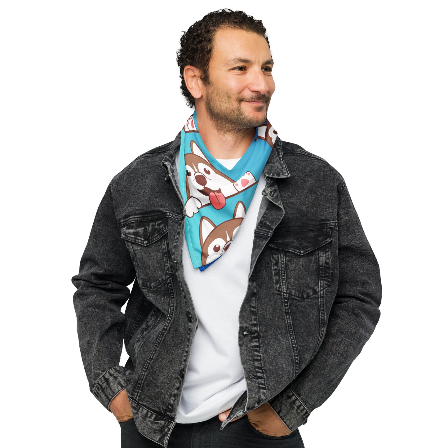 Cute Dogie, CALMNESS DESIGNS, Creative Designer's, All-over print bandana