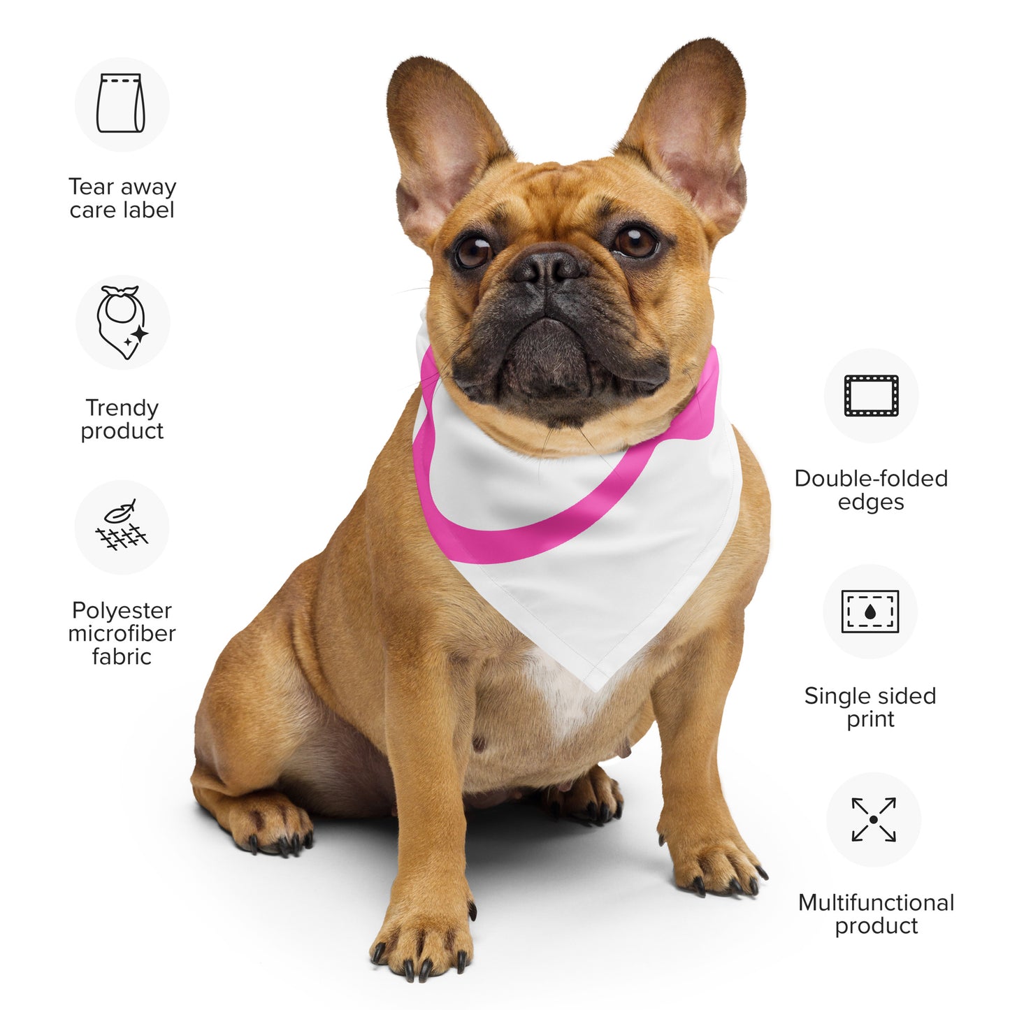 Heart and Pets, I LOVE PETS, CALMNESS DESIGNS, Creative Designer's, All-over print bandana
