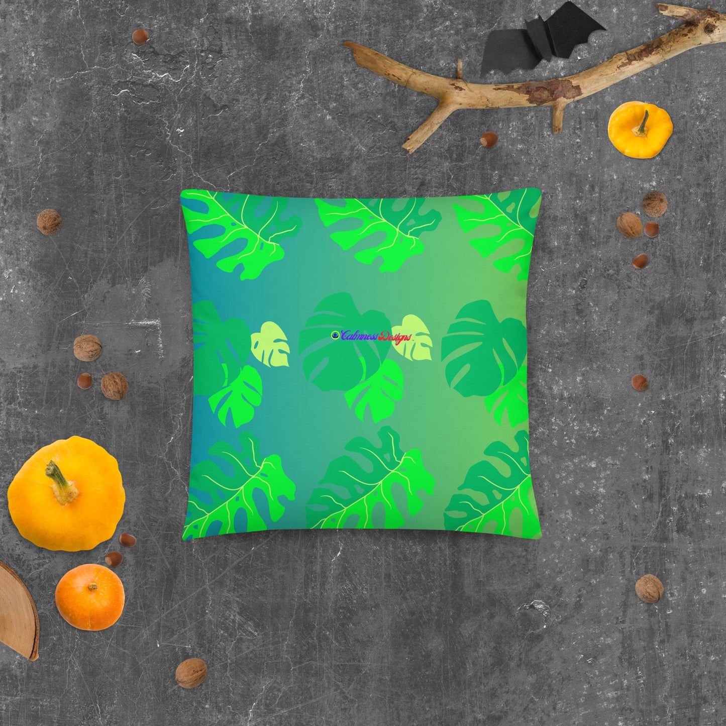 Monsterat Leaves Kombi nation, CALMNESS DESIGNS, Creative Designer's, Basic Pillow