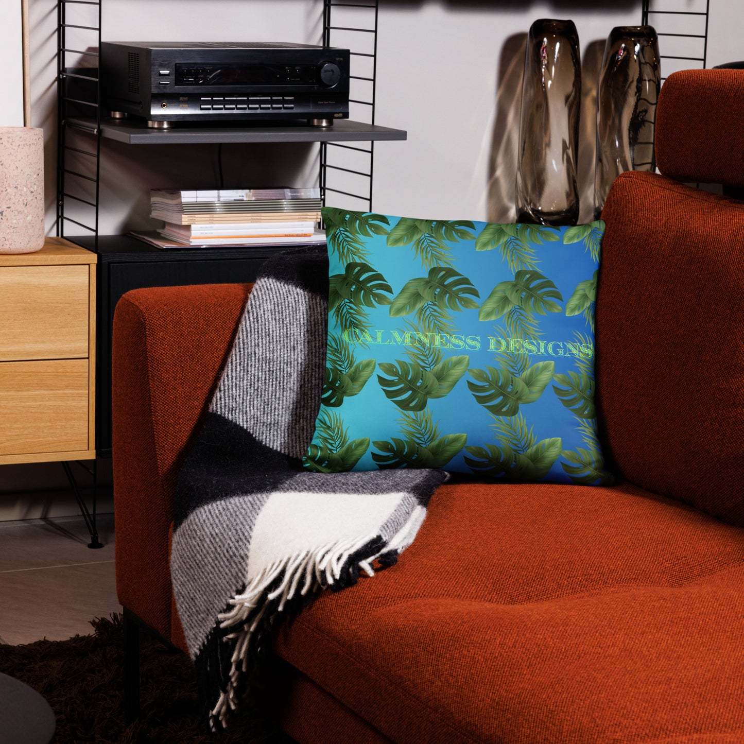 Palm Leaves Tropic, CALMNESS DESIGNS, Creative Designer's, Pillow Case