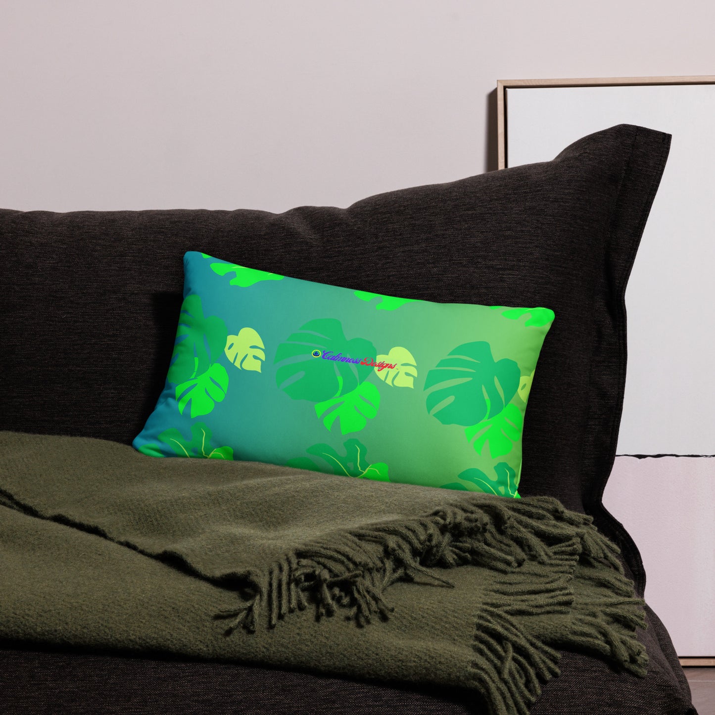 Monsterat Leaves Kombi nation, CALMNESS DESIGNS, Creative Designer's, Pillow Case