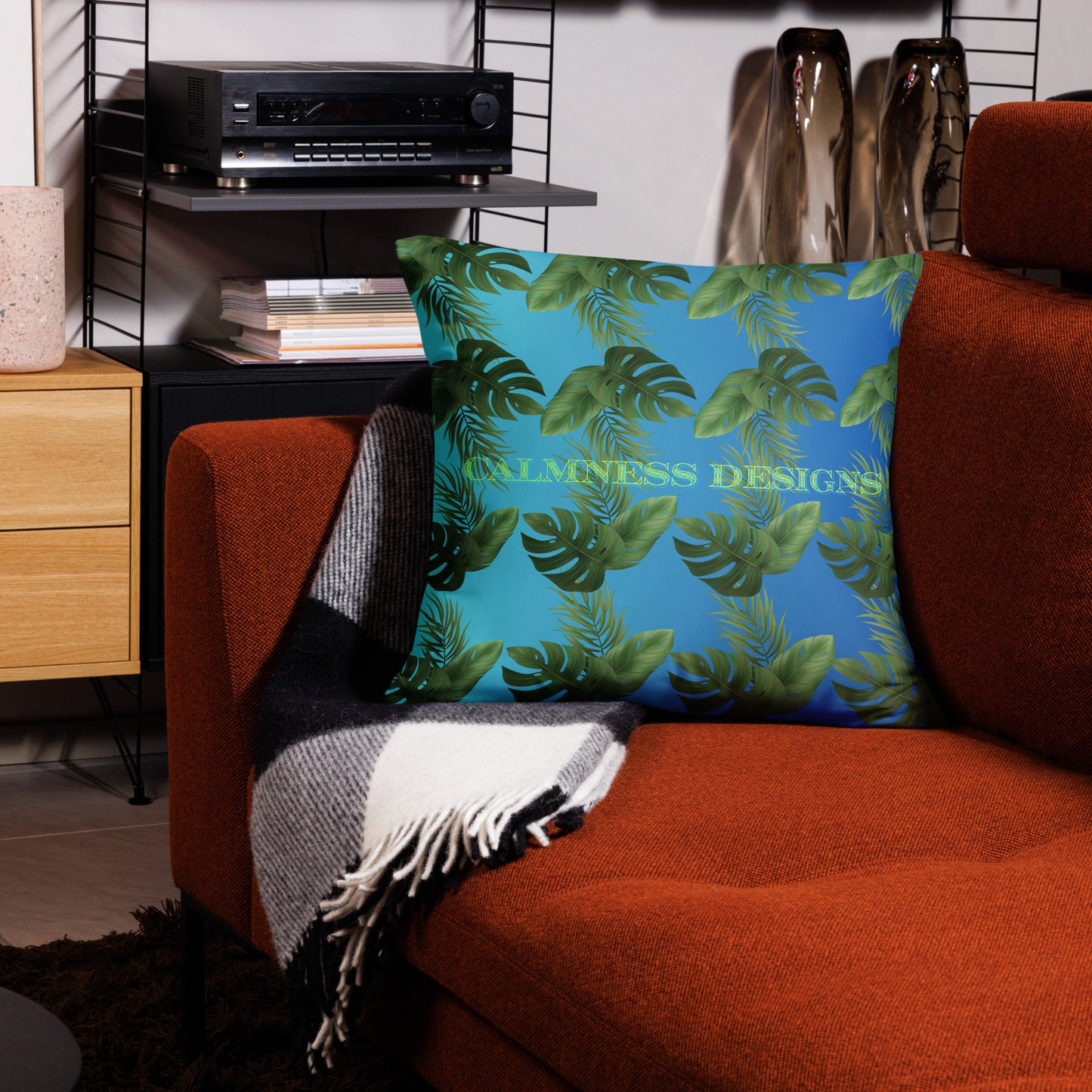 Palm Leaves Tropic, CALMNESS DESIGNS, Creative Designer's, Pillow Case