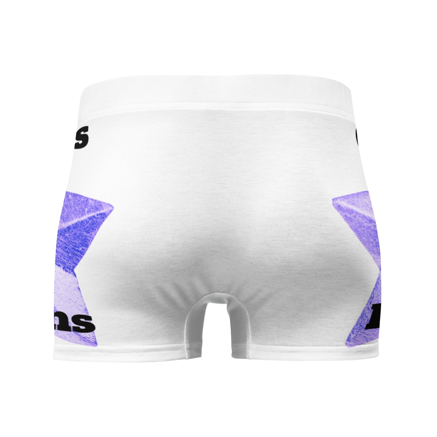 Golden Christmas Star, (BLUE) Calmness Designs, Boxer Briefs