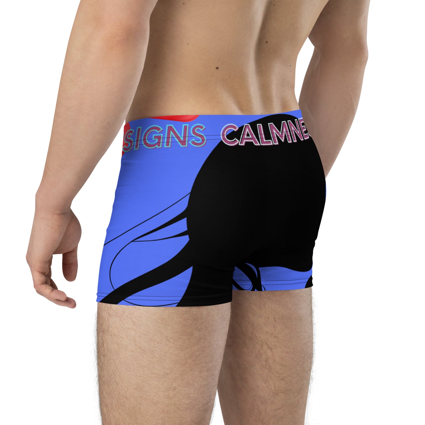 Flying Kiss Silhouette, Flying Hearts, Calmness Designs, Boxer Briefs