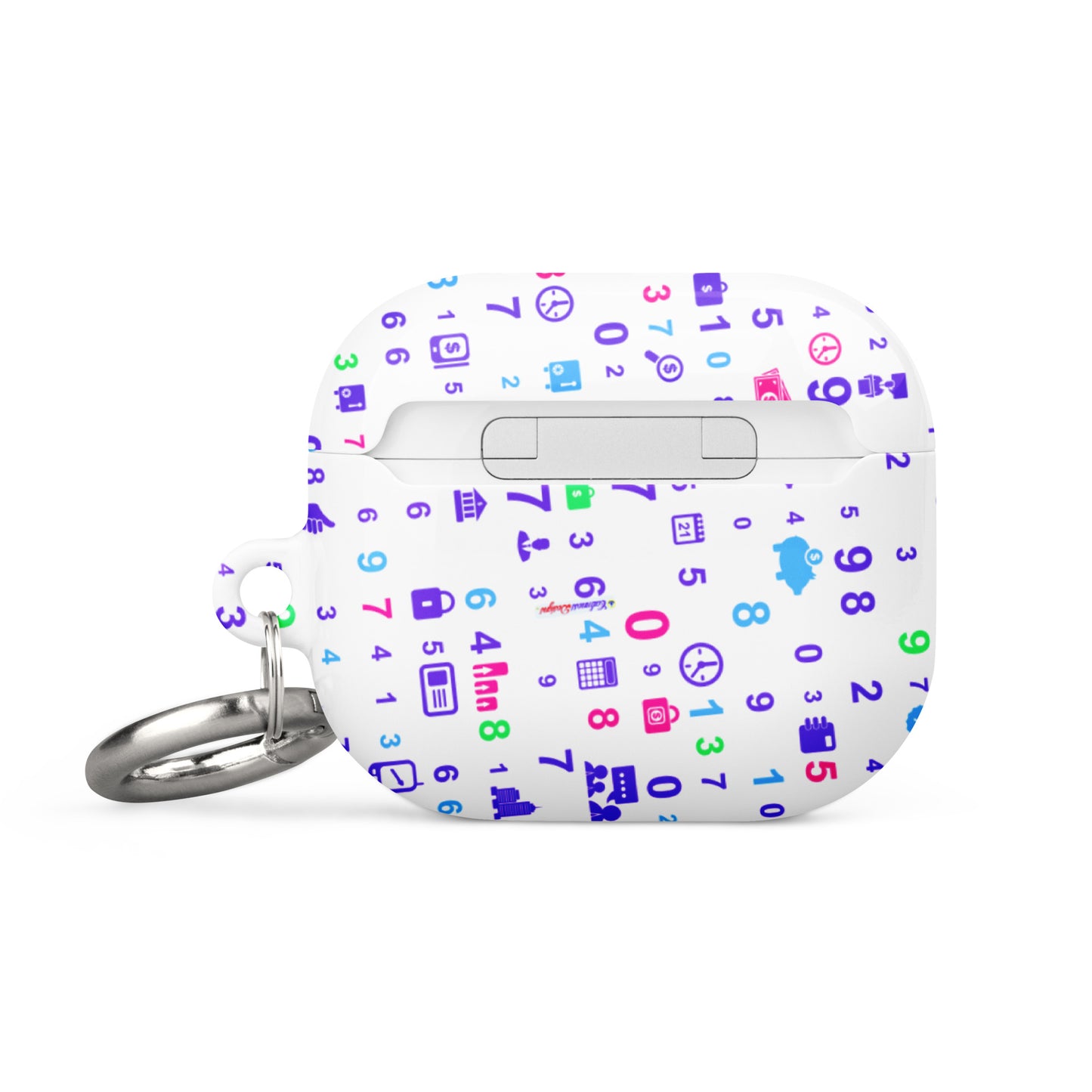 Information Technologies Theme Background, Numbers, CALMNESS DESIGNS, Creative Designer's, Case for AirPods®