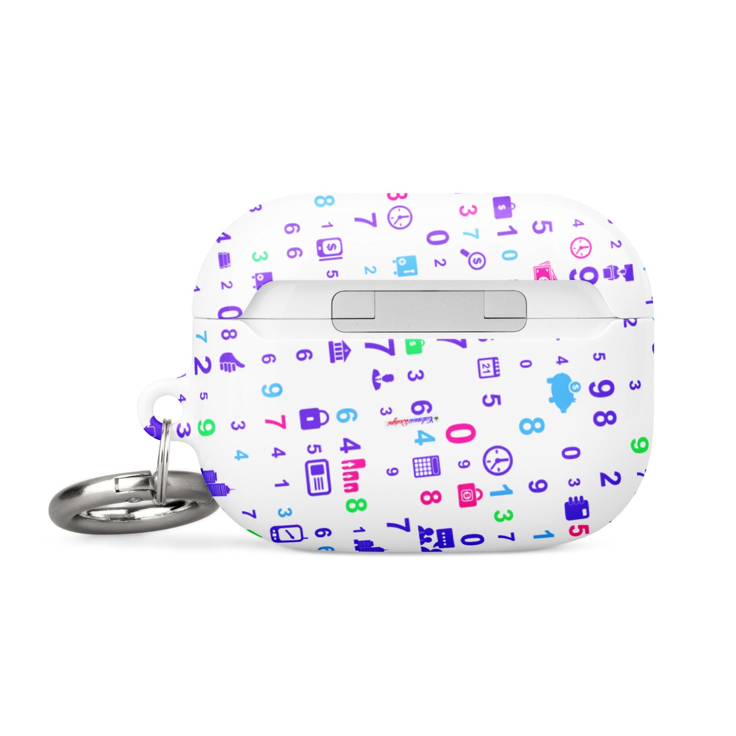 Information Technologies Theme Background, Numbers, CALMNESS DESIGNS, Creative Designer's, Case for AirPods®
