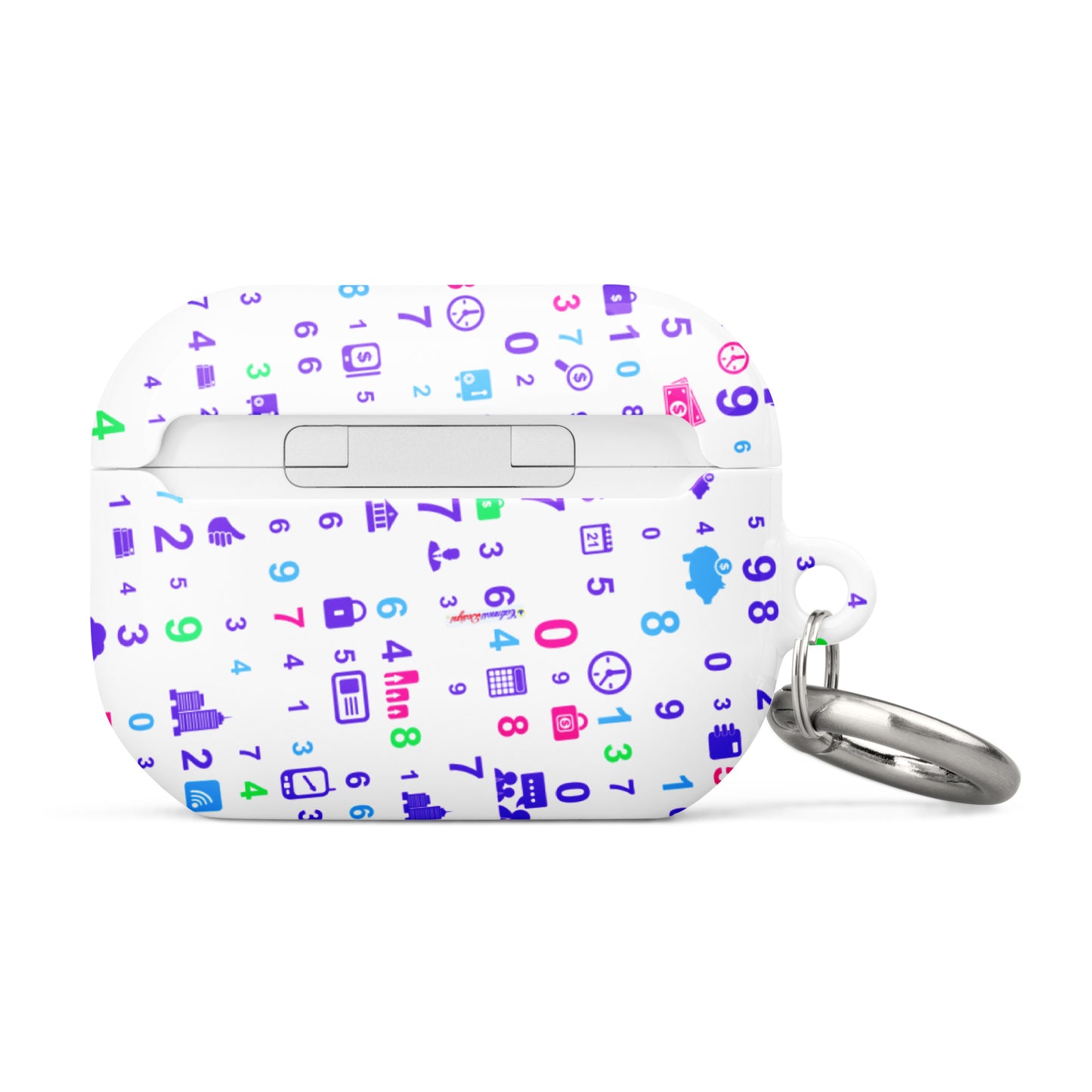 Information Technologies Theme Background, Numbers, CALMNESS DESIGNS, Creative Designer's, Case for AirPods®