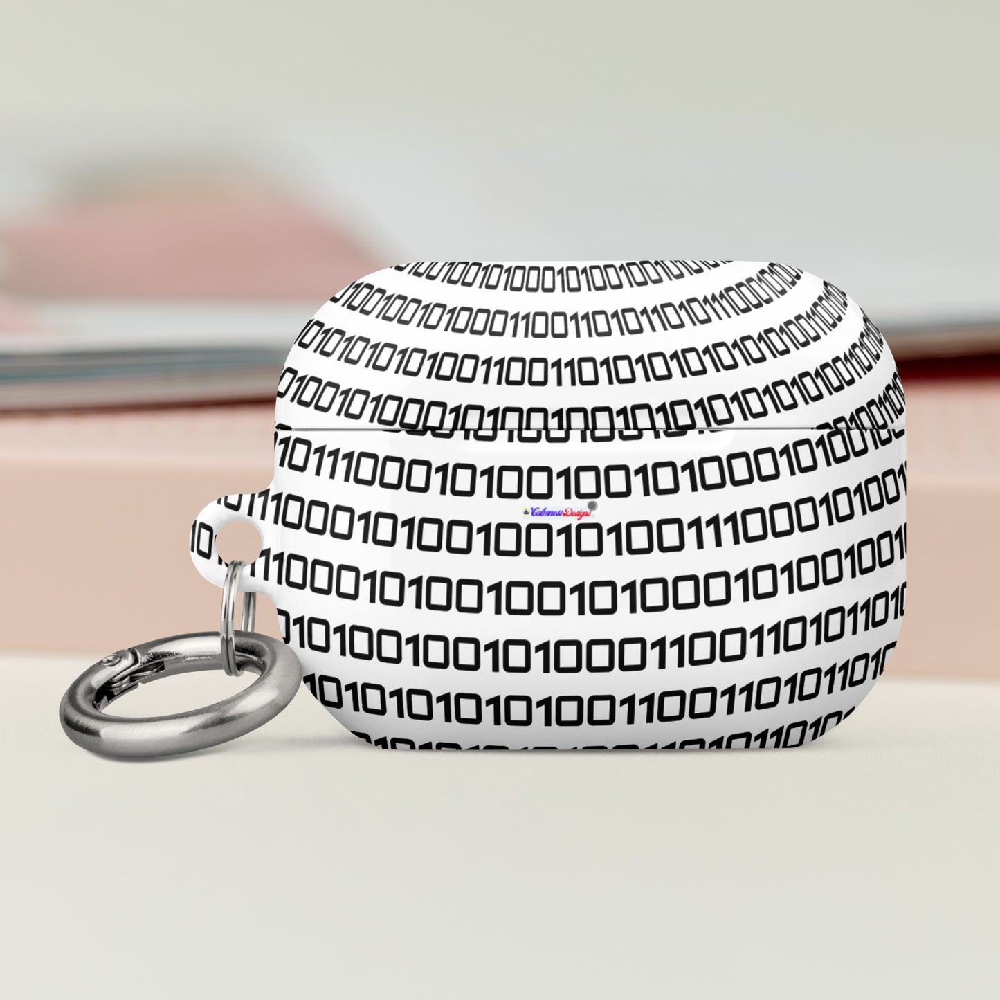 Sphere Binary Code ICON, Ones and Zeros, CALMNESS DESIGNS, Creative Designer's, Case for AirPods®