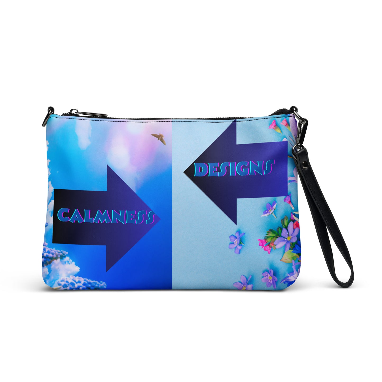 Happy Easter Background, Fresh Spring Flowers, Arrow, Calmness Designs, Creative Designs, Crossbody bag