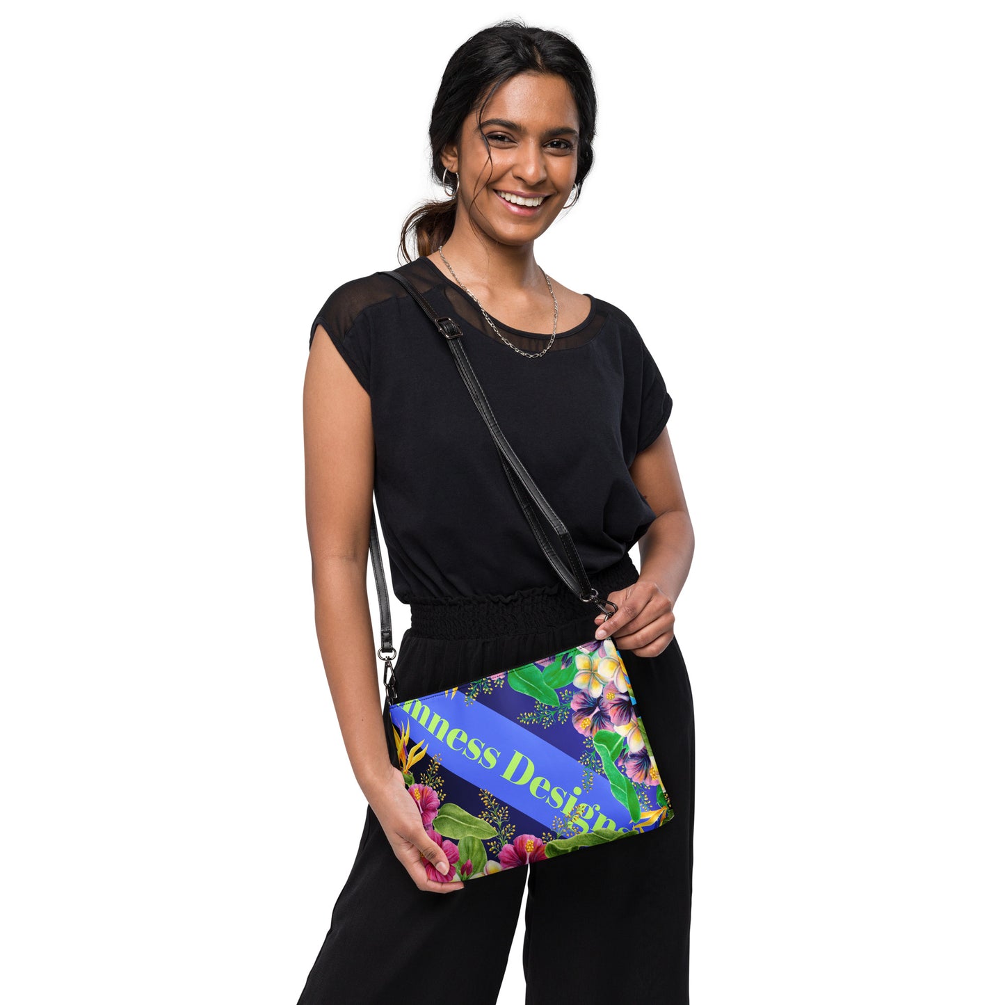Tropical Flower's Water Painting, CALMNESS DESIGNS, Creative Designer's, Crossbody bag