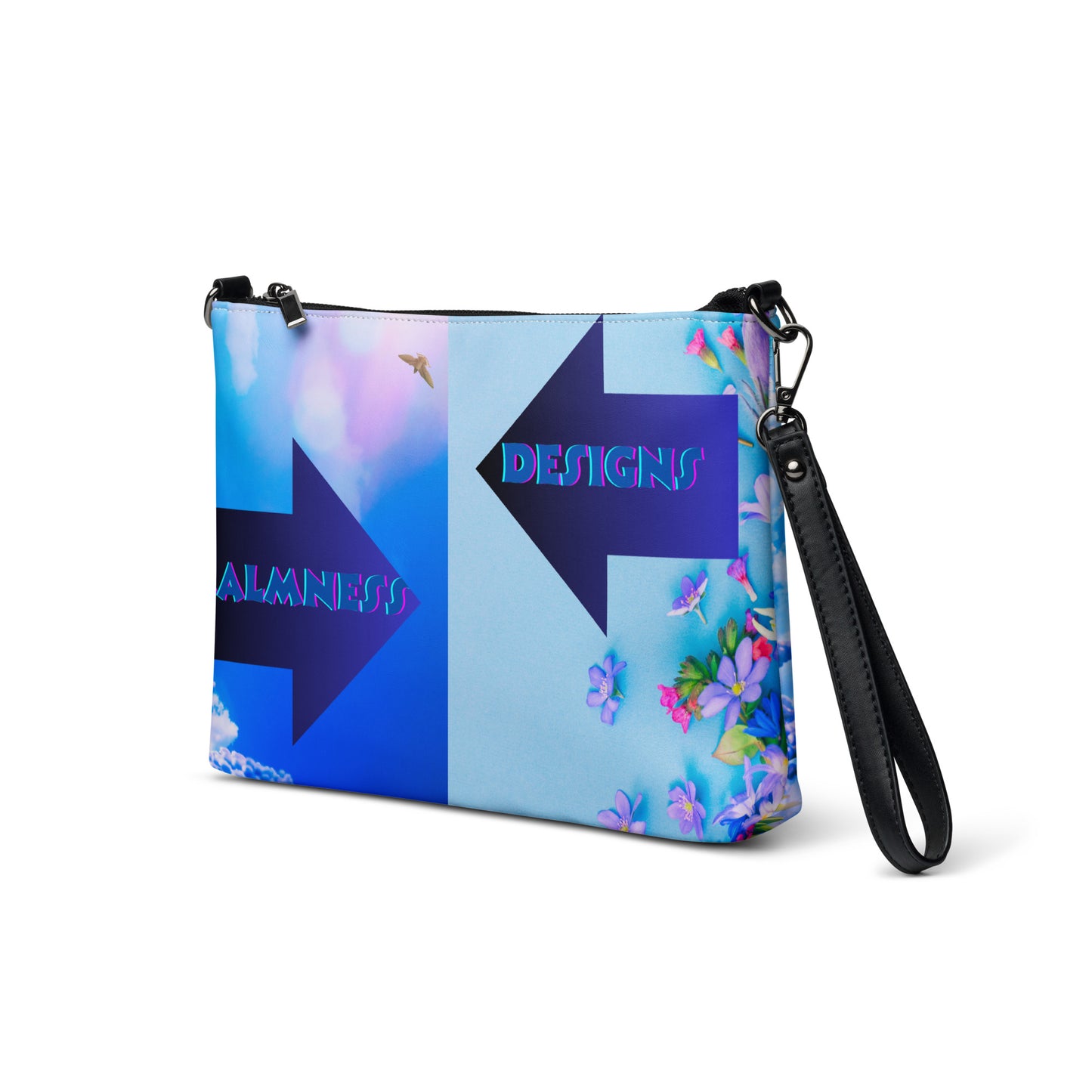 Happy Easter Background, Fresh Spring Flowers, Arrow, Calmness Designs, Creative Designs, Crossbody bag