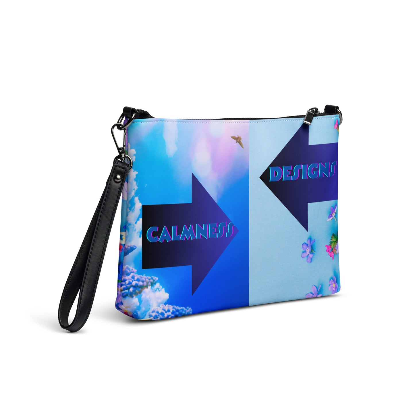 Happy Easter Background, Fresh Spring Flowers, Arrow, Calmness Designs, Creative Designs, Crossbody bag