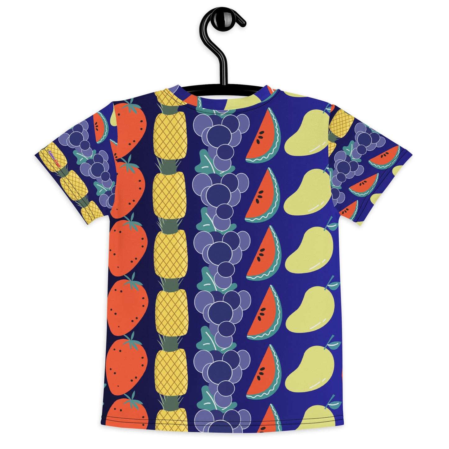 Tropical Fruits Platter Pineapple's, Raspberry's, Lemon's, Strawberry's, Grape's, Watermelon's Ximenia, Mango's, Jack-Fruit's, CALMNESS DESIGNS, Kids crew neck t-shirt