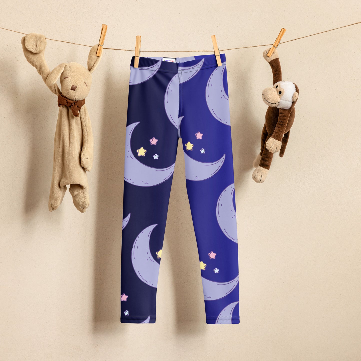 Baby Moon and Stars, CALMNESS DESIGNS, Creative Designer's, Kid's Leggings