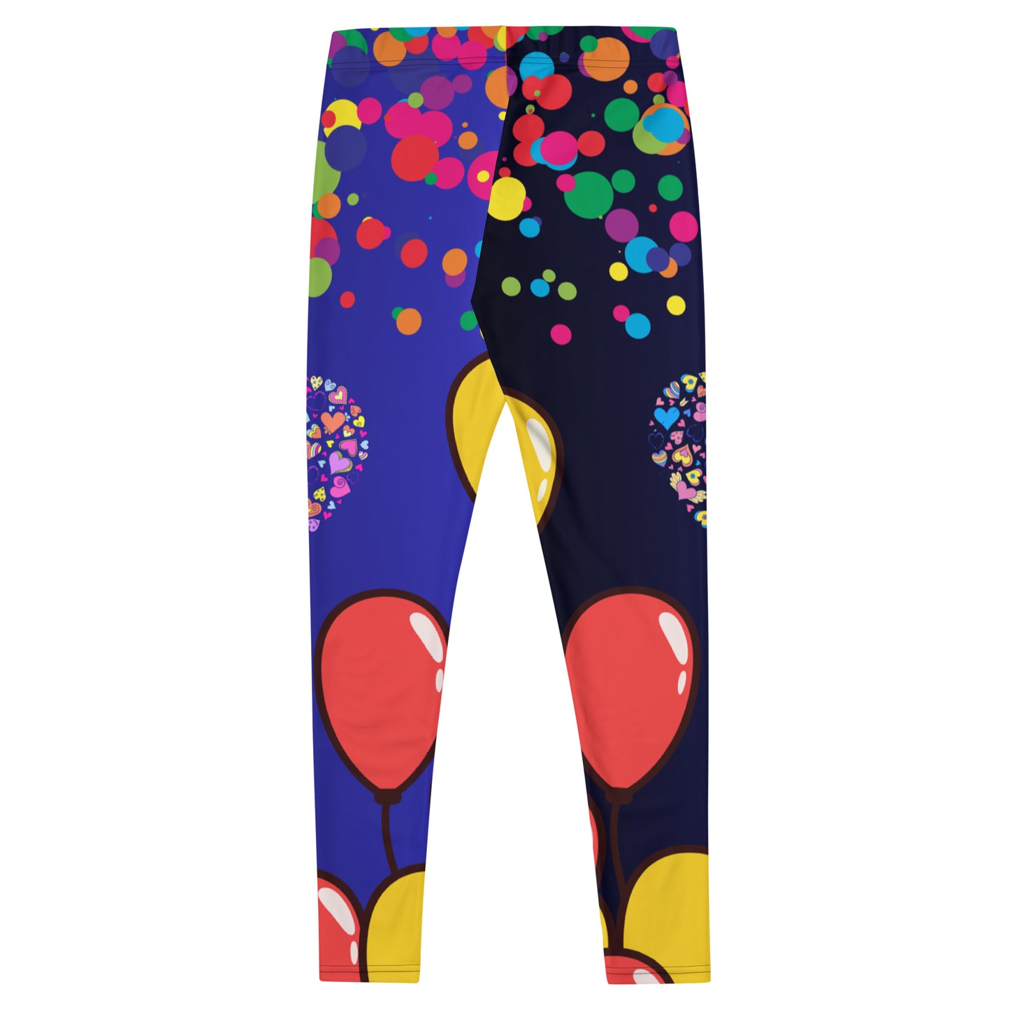 Hearts Pattern, Bunch of Balloon, Colorful Falling Confetti, CALMNESS DESIGNS, Creative Designer's, Leggings