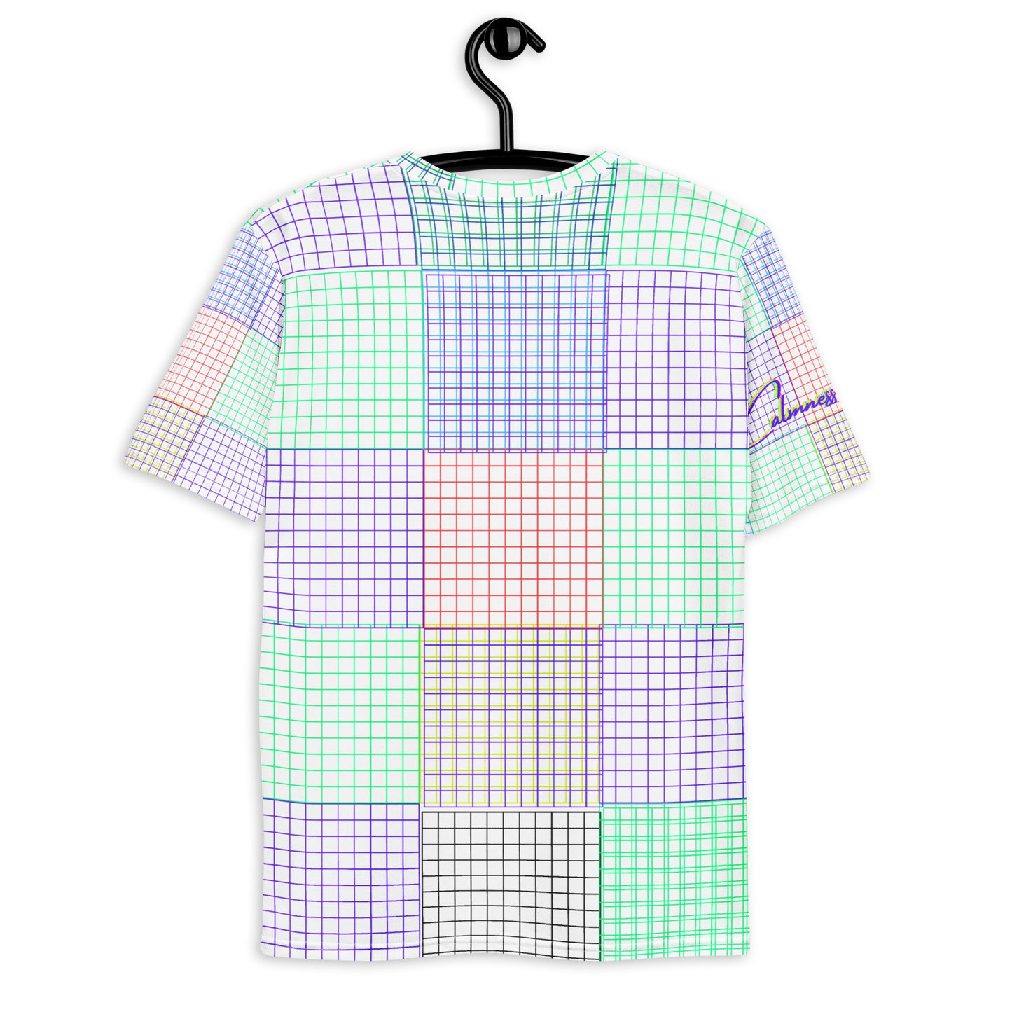 Acid Graphic Elements Square Grid, Men's t-shirt