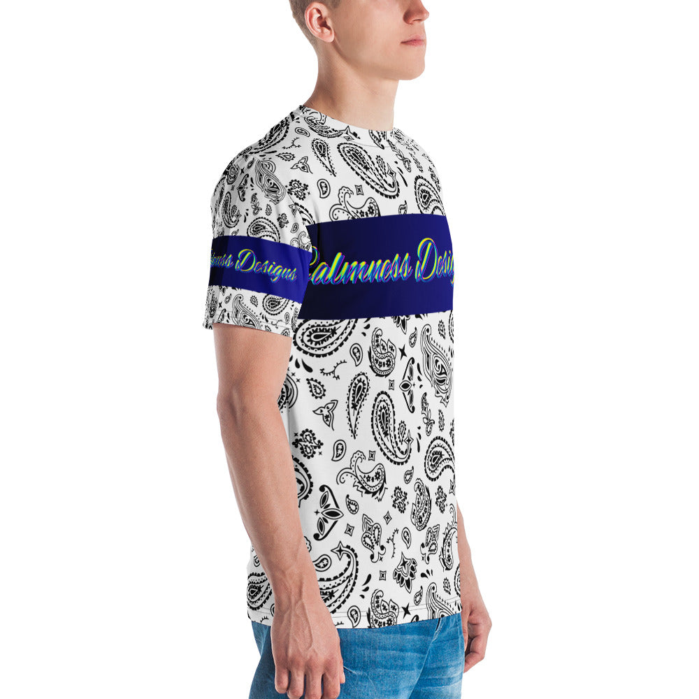 Black & White Bandana, Seamless Pattern Men's t-shirt