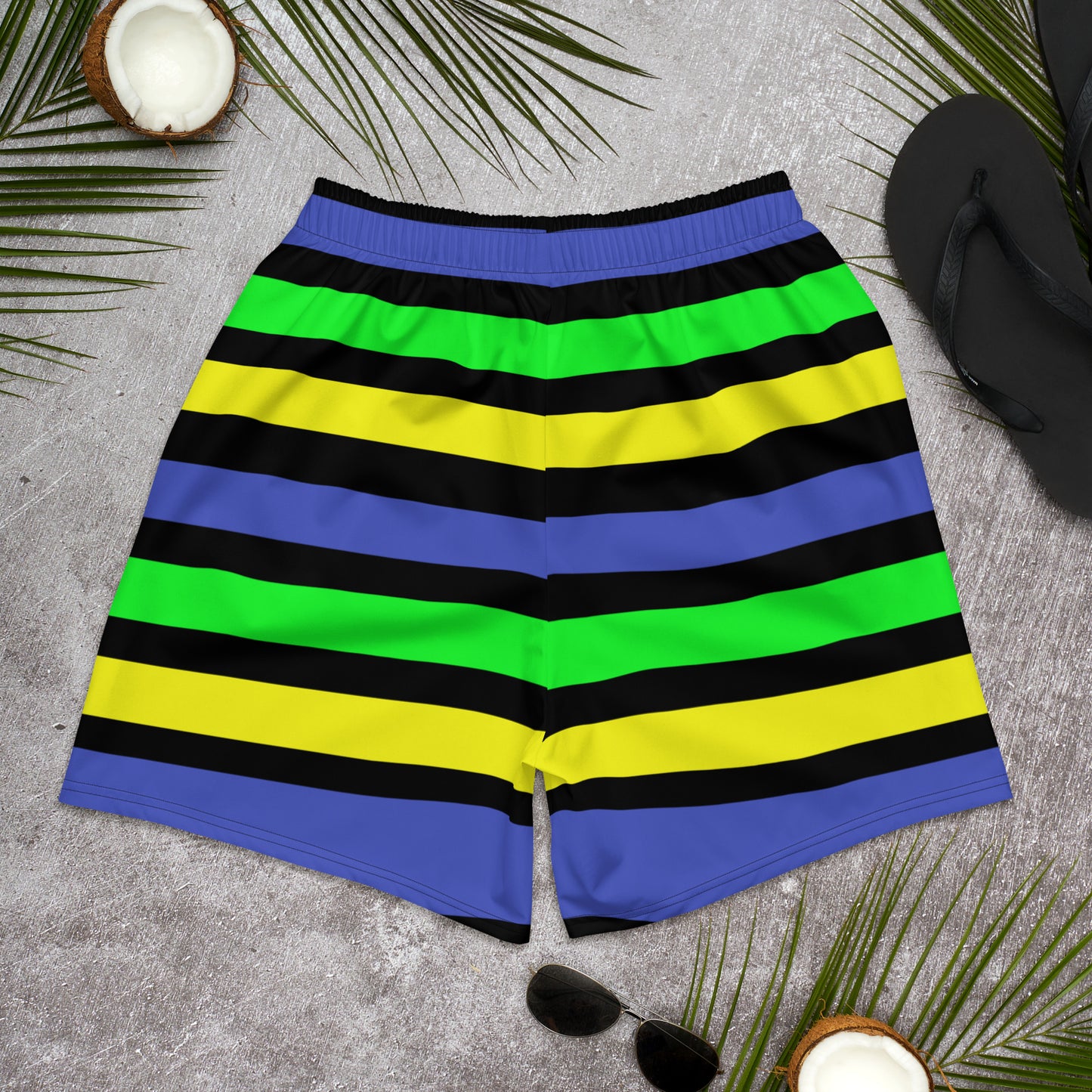 Calmness Designs, Miami, Men's Recycled Athletic Shorts