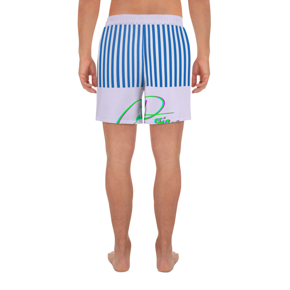 Stripes, Calmness Designs, Men's Recycled Athletic Shorts