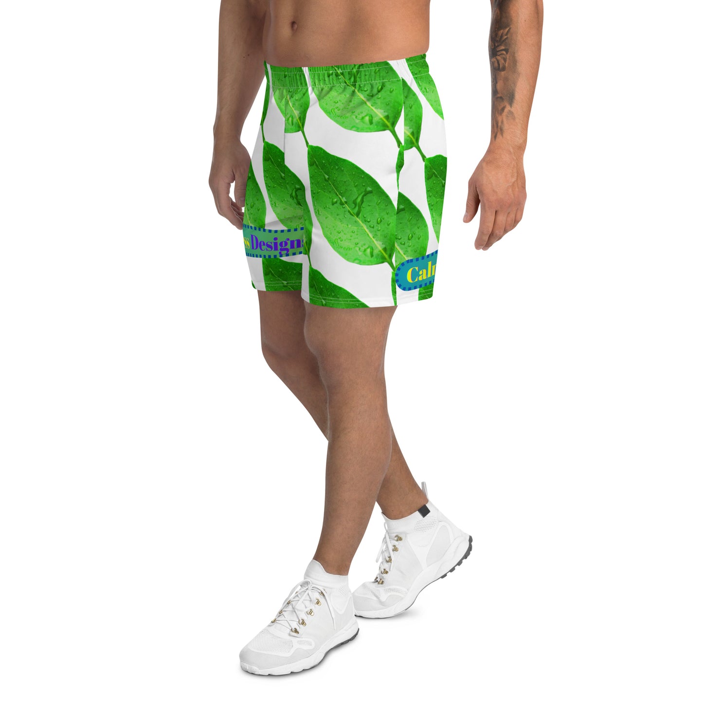 Wet Lemon Leah, Calmness Designs, Men's Recycled Athletic Shorts