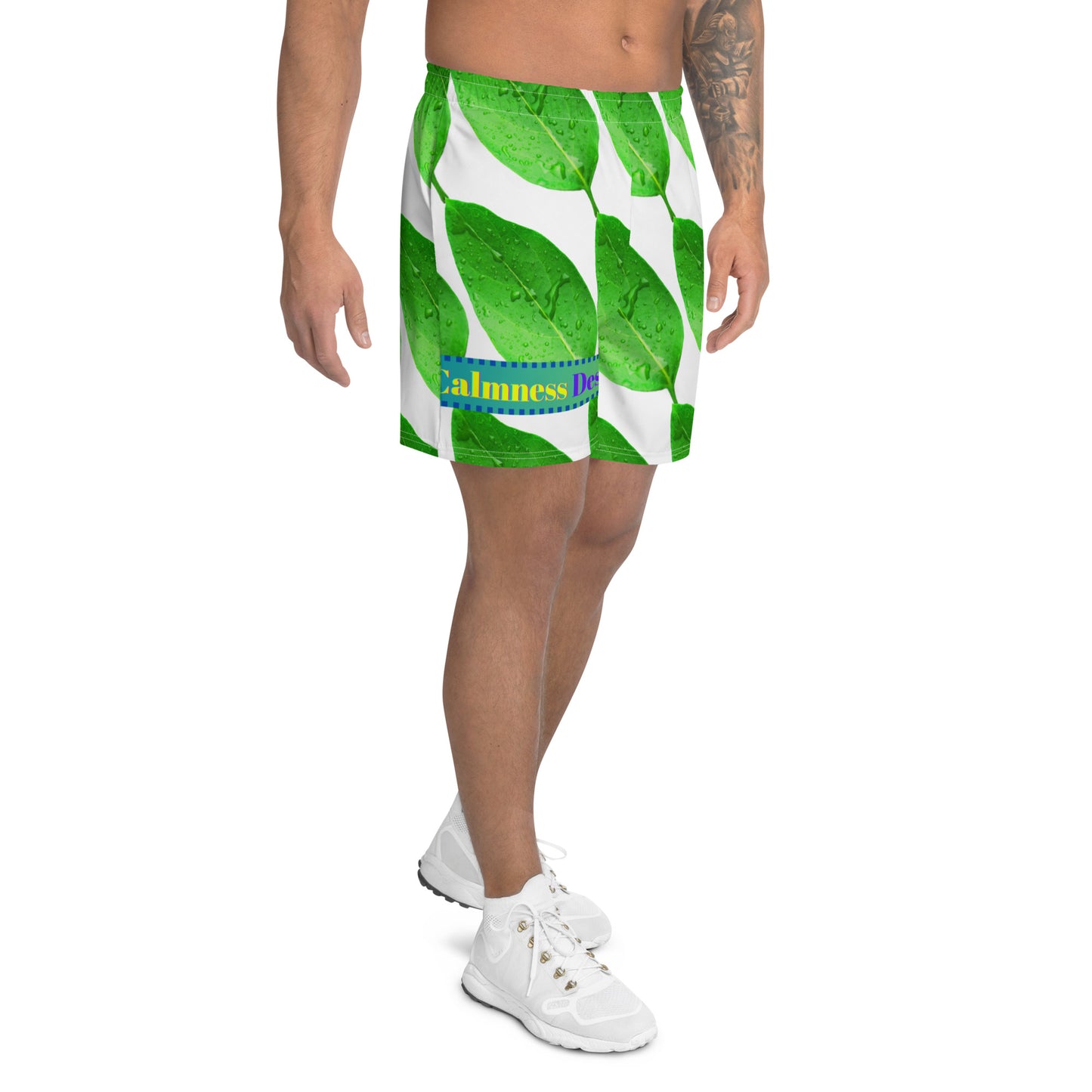 Wet Lemon Leah, Calmness Designs, Men's Recycled Athletic Shorts