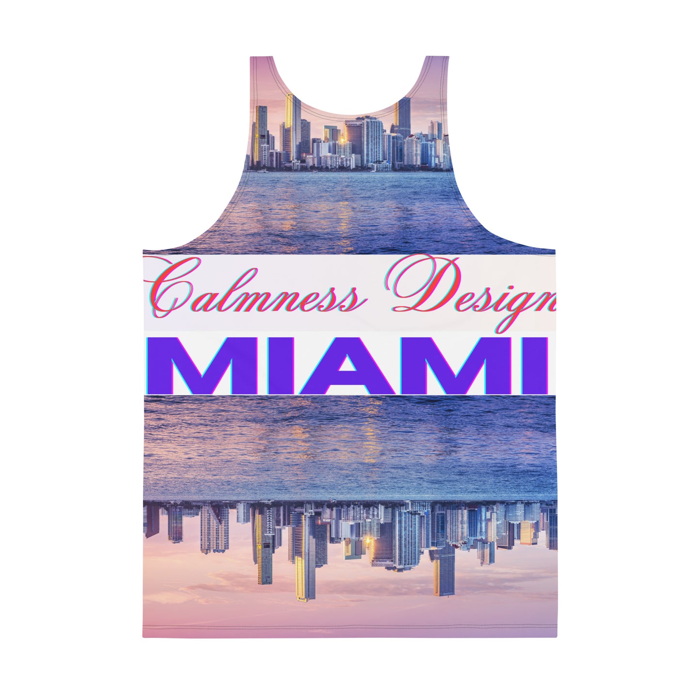 Calmness Designs, Miami, Unisex Tank Top