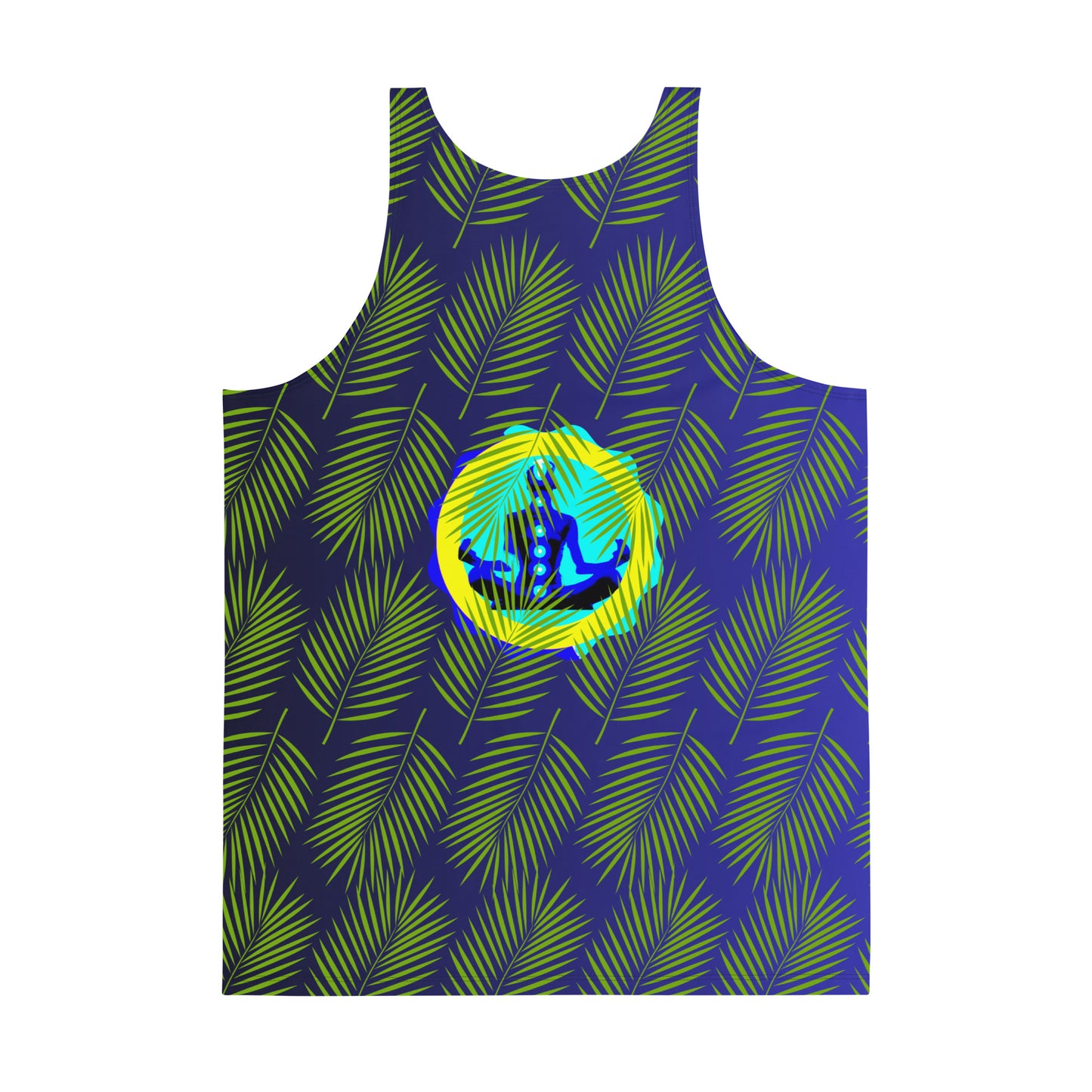 Tropical Palm Leaves, CALMNESS DESIGNS, Creative Designer's, Unisex Tank Top