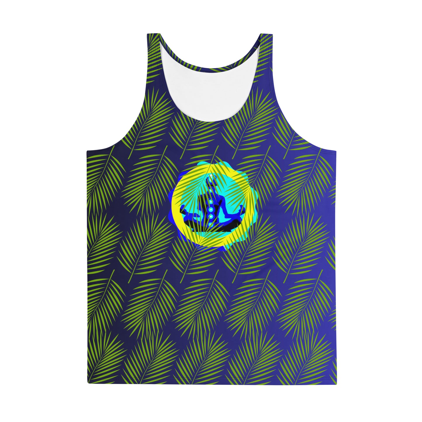 Tropical Palm Leaves, CALMNESS DESIGNS, Creative Designer's, Unisex Tank Top