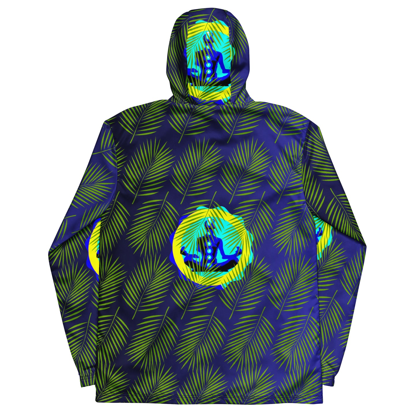 Tropical Palm Leaves, CALMNESS DESIGNS, Creative Designer's, Men’s windbreaker