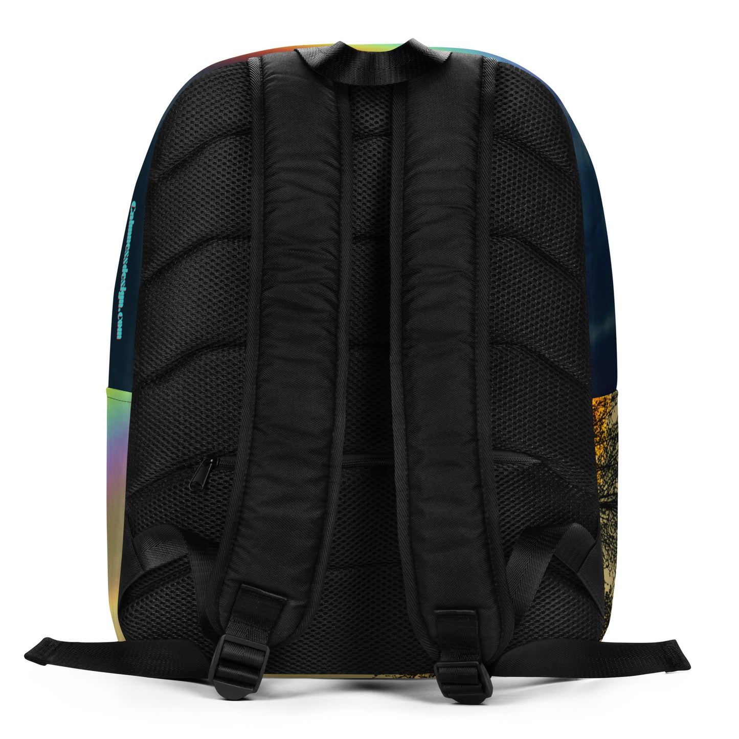 LANDSCAPE WITH DOUBLE RAINBOW Minimalist Backpack