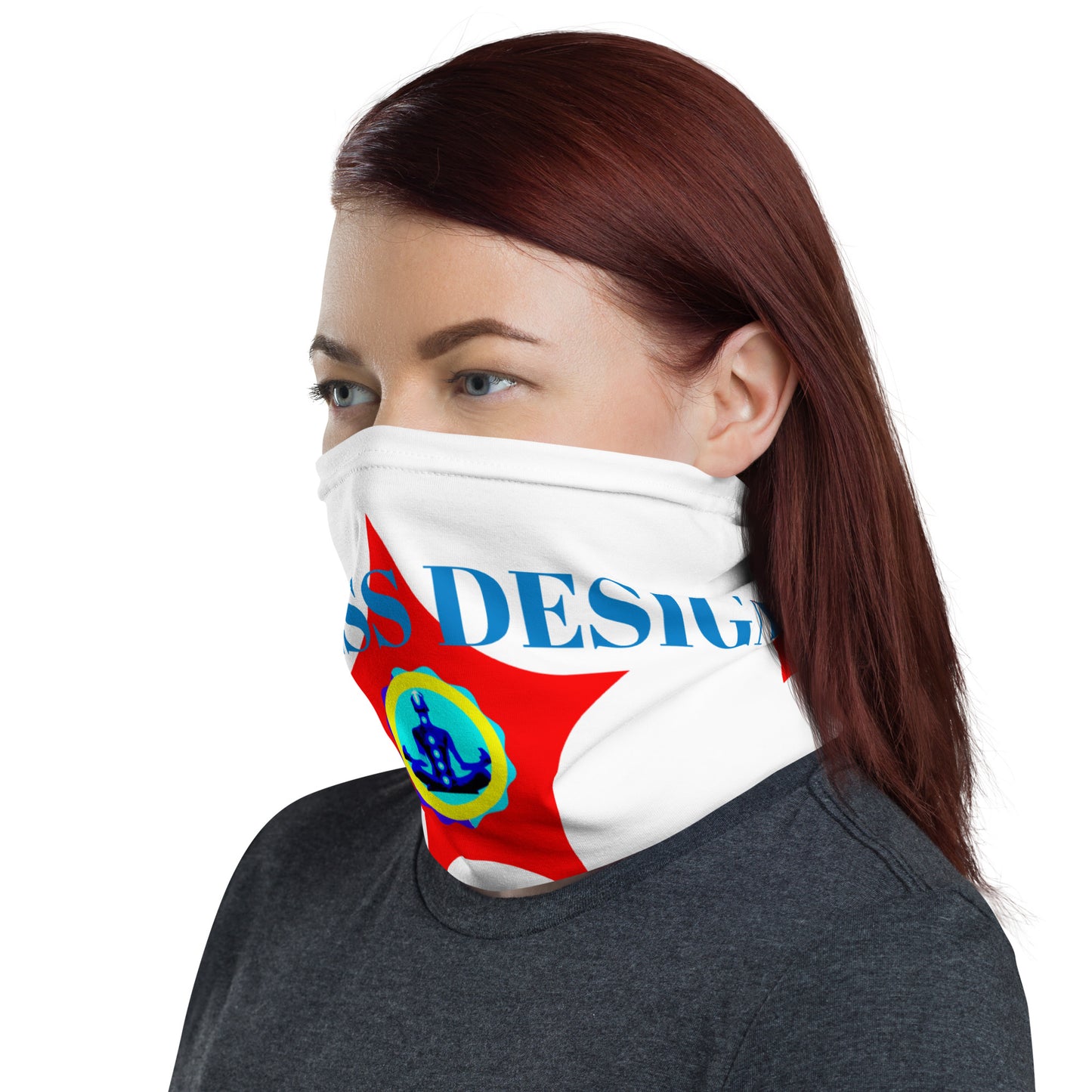 STAR-Logo CALMNESS DESIGNS, Creative Designs, Neck Gaiter