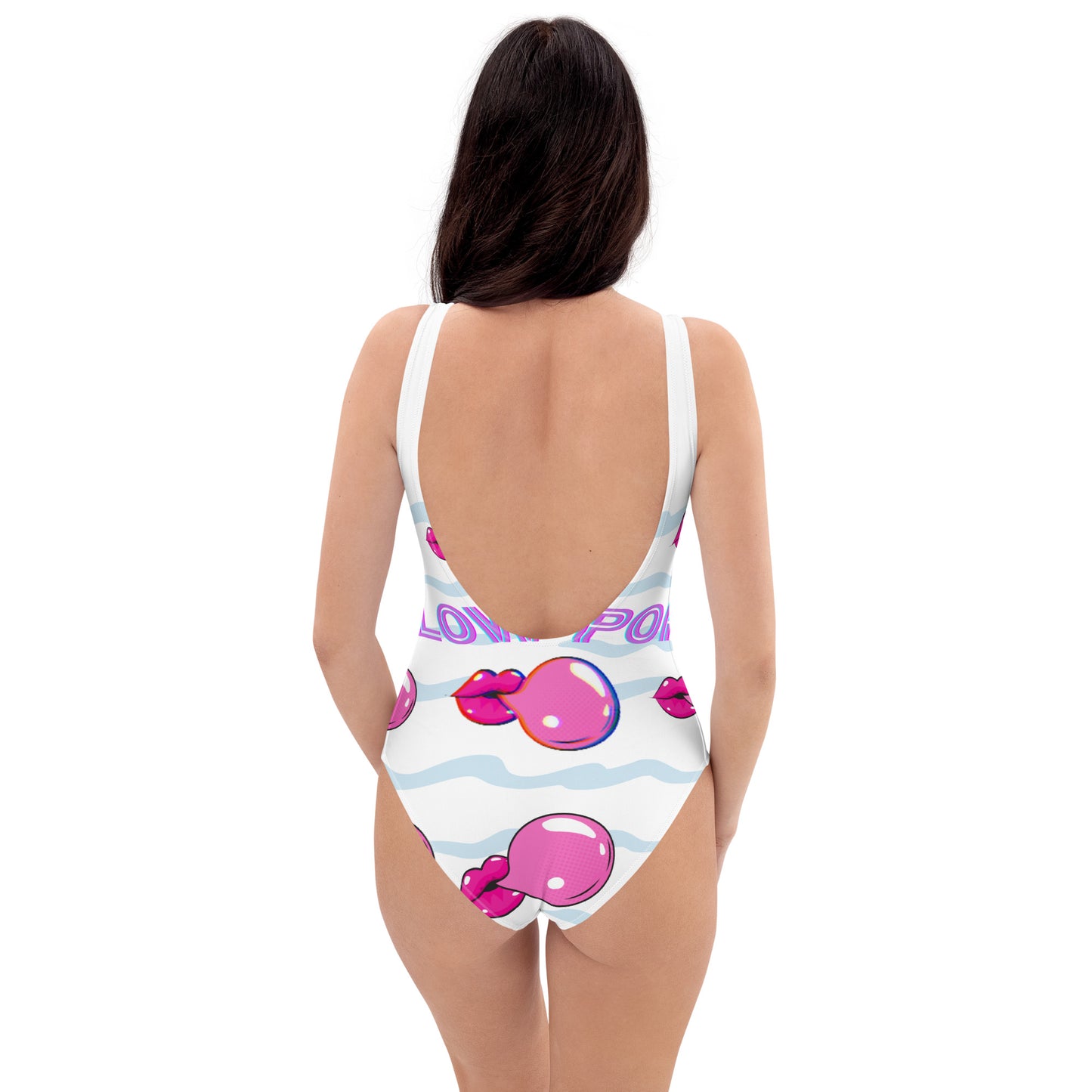 Blow-POP Mouth With Blow Pop, Creative Designs One-Piece Swimsuit