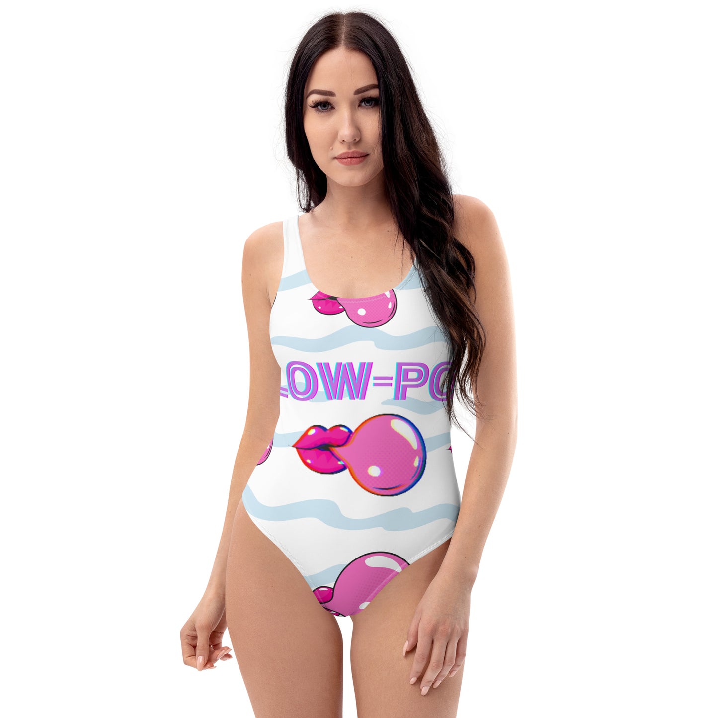 Blow-POP Mouth With Blow Pop, Creative Designs One-Piece Swimsuit
