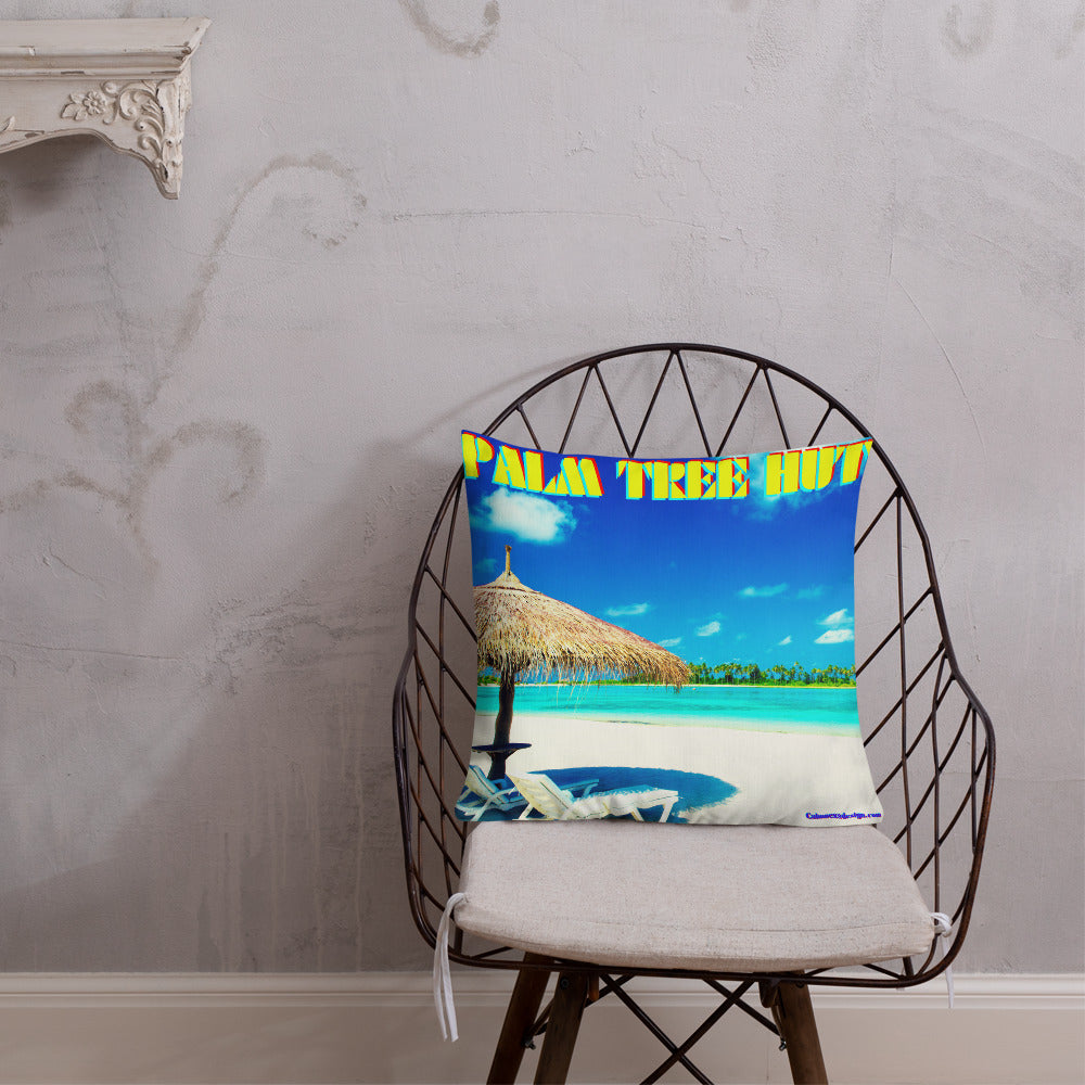 PALM TREE HUT Premium Pillow