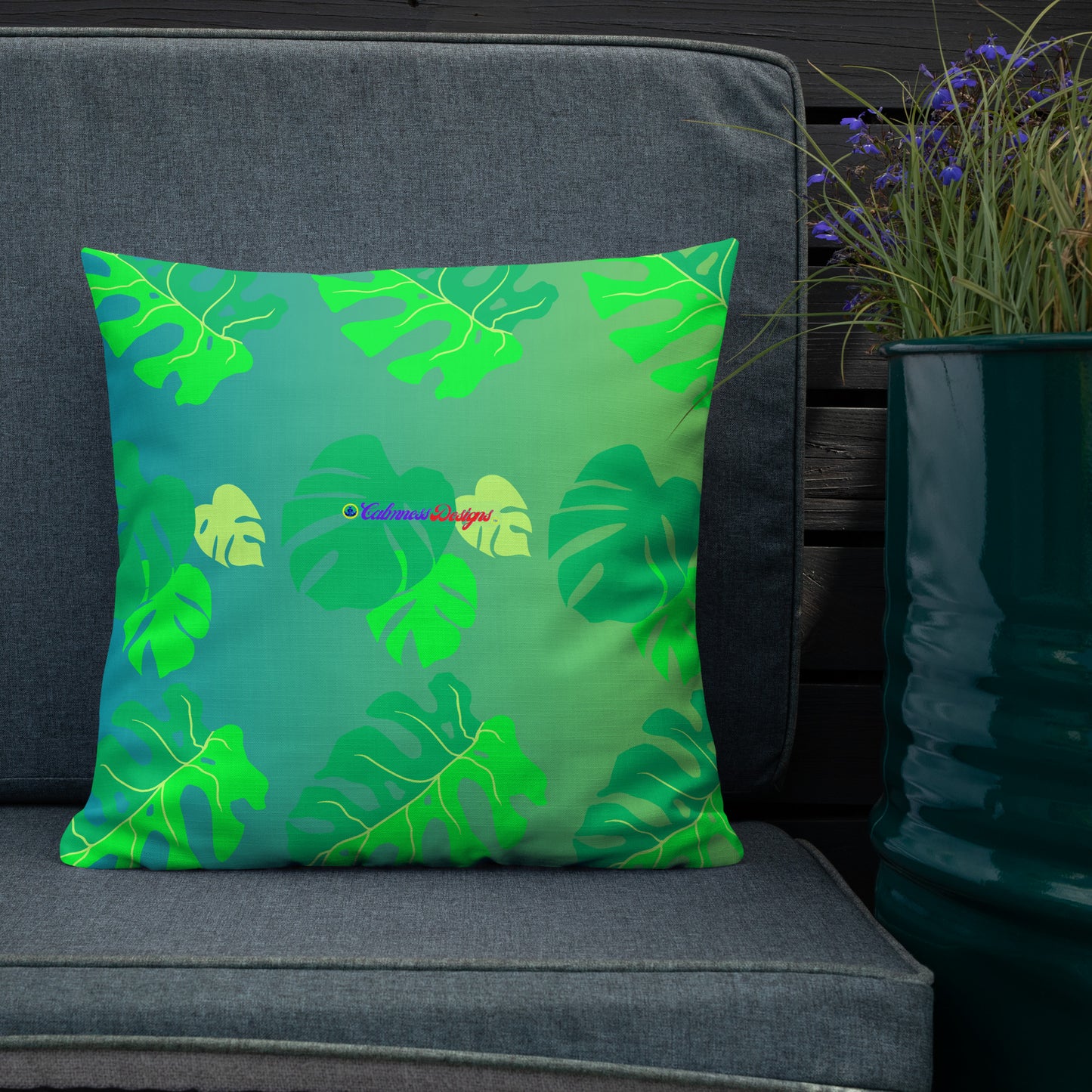 Monsterat Leaves Kombi nation, CALMNESS DESIGNS, Creative Designer's, Premium Pillow