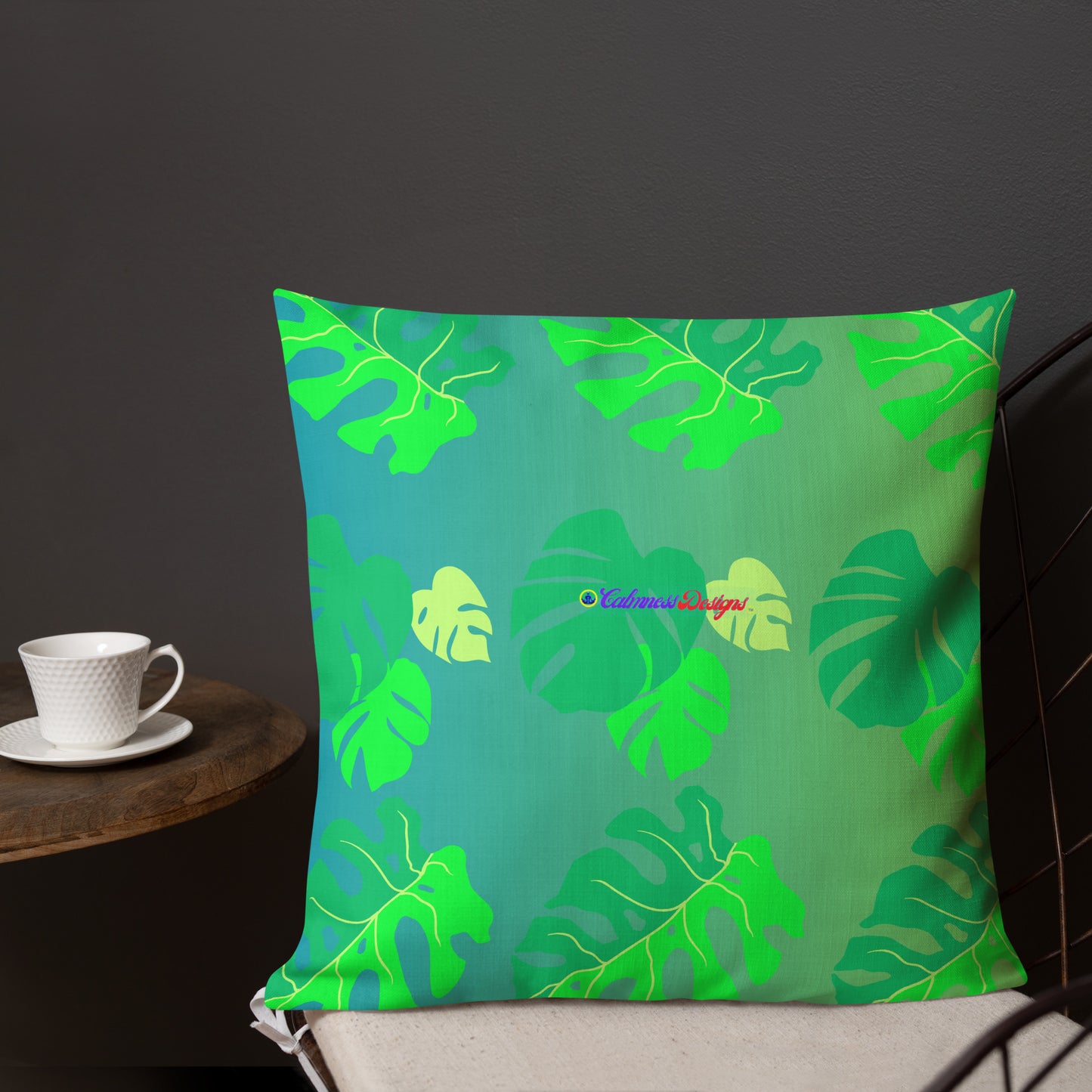 Monsterat Leaves Kombi nation, CALMNESS DESIGNS, Creative Designer's, Premium Pillow