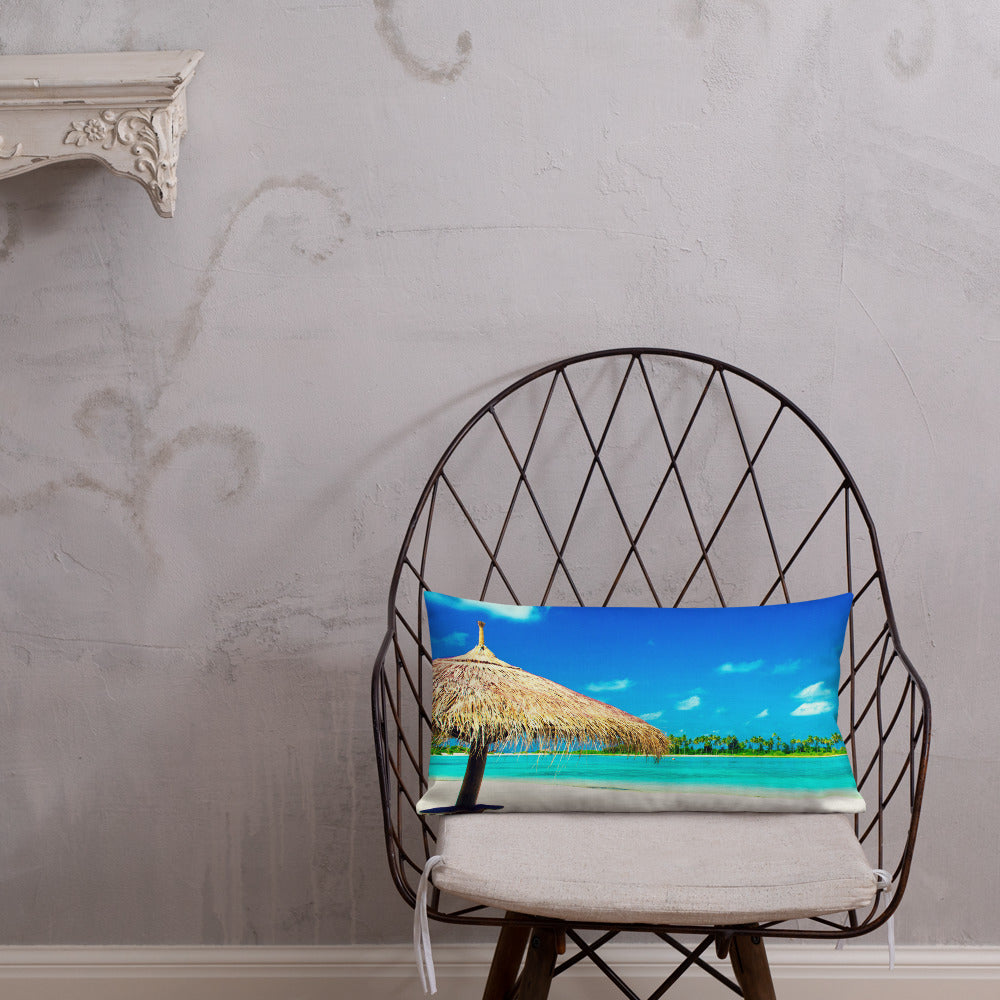 PALM TREE HUT Premium Pillow