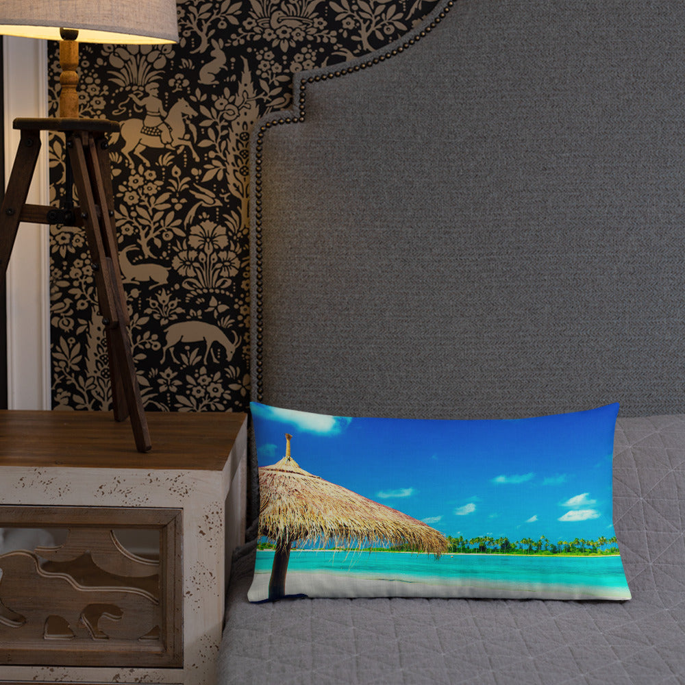 PALM TREE HUT Premium Pillow