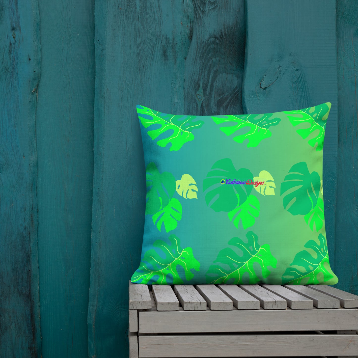 Monsterat Leaves Kombi nation, CALMNESS DESIGNS, Creative Designer's, Premium Pillow