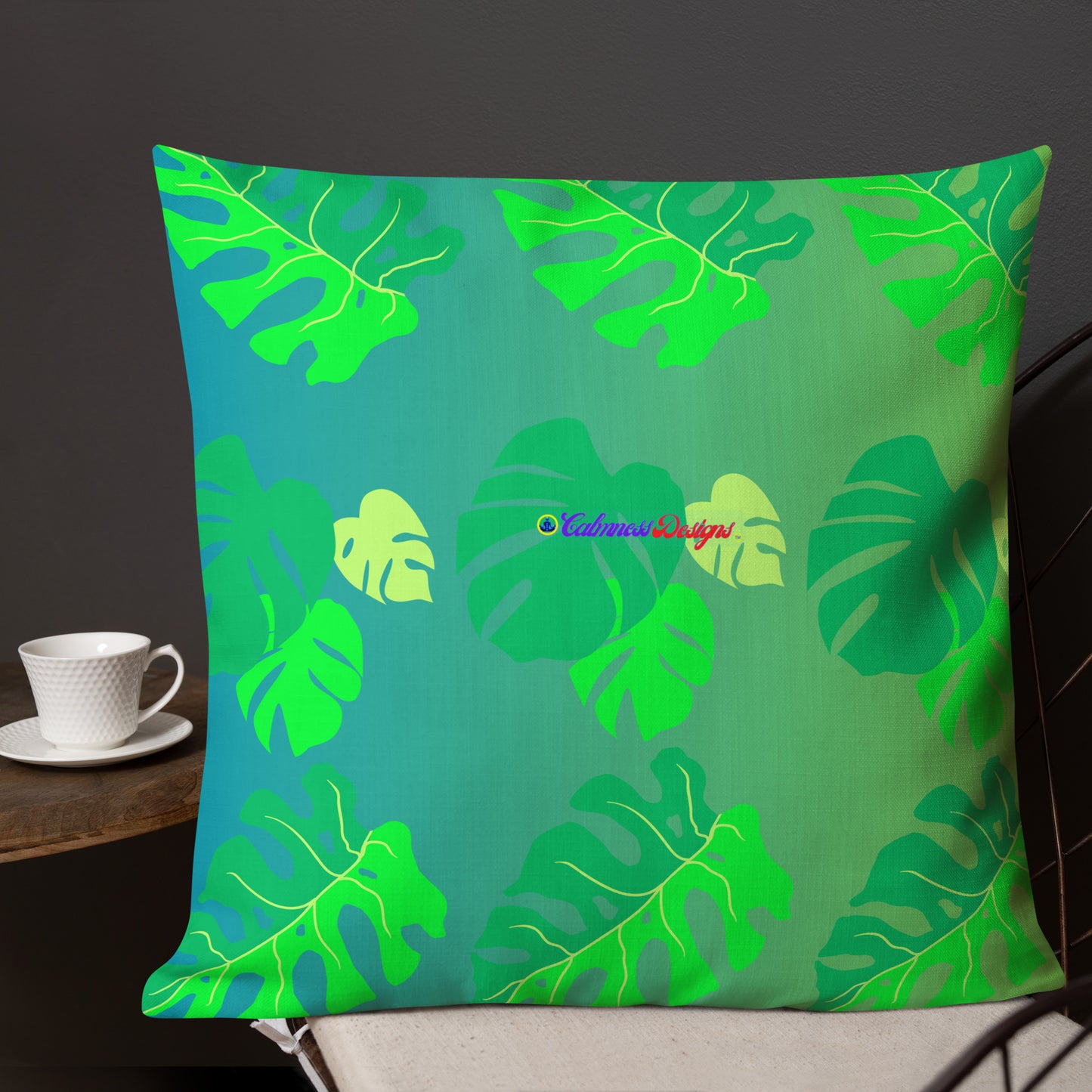 Monsterat Leaves Kombi nation, CALMNESS DESIGNS, Creative Designer's, Premium Pillow