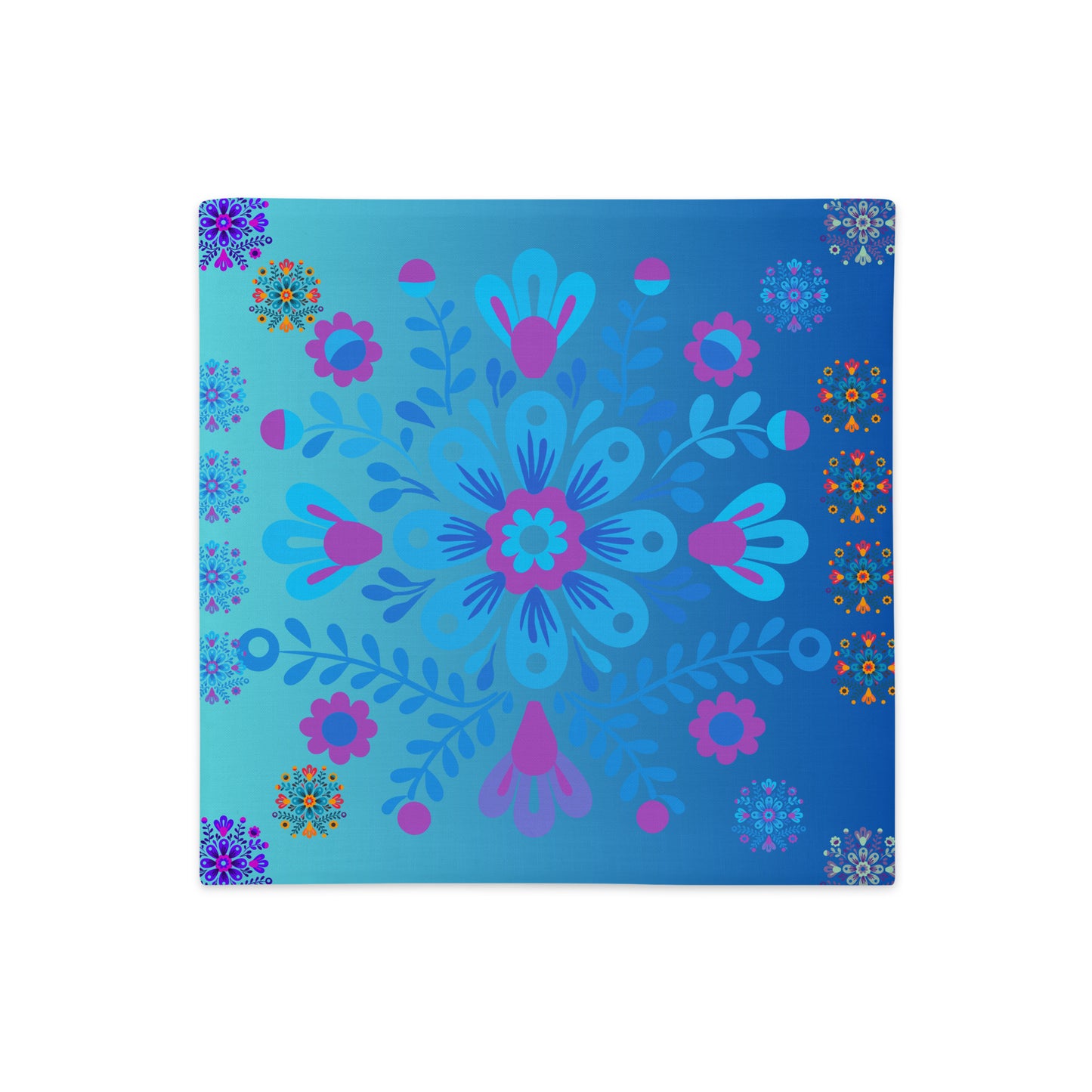 Mexican Embroidery Seamless Pattern, CALMNESS DESIGNS, Creative Designer's, Premium Pillow Case
