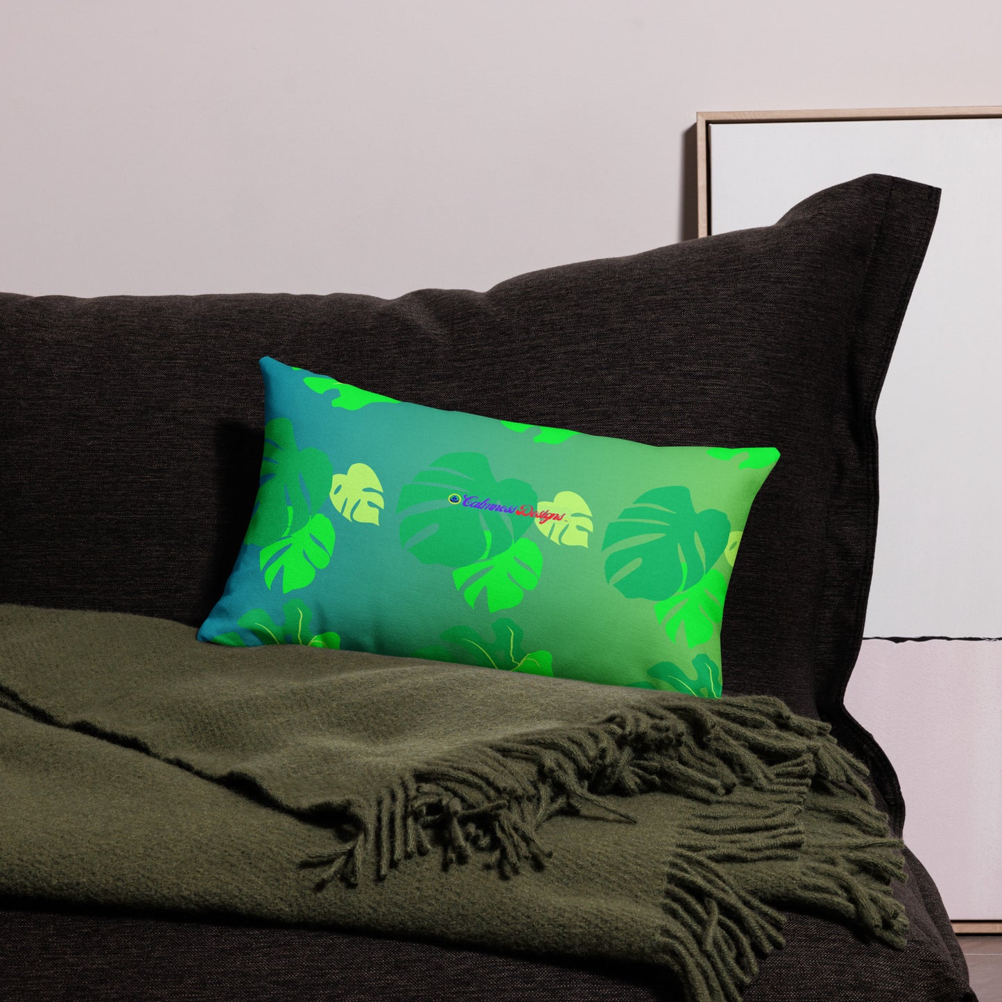 Monsterat Leaves Kombi nation, CALMNESS DESIGNS, Creative Designer's, Premium Pillow Case