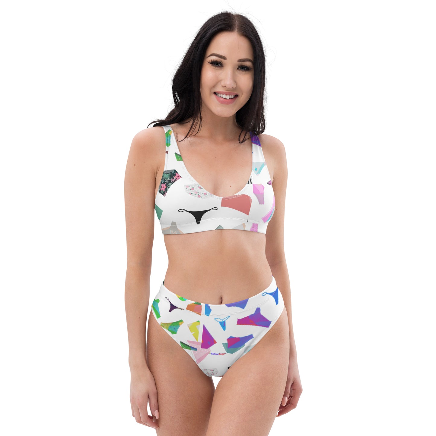 Woman Panties, Girls-Underwear's, Calmness Designs, Recycled high-waisted bikini