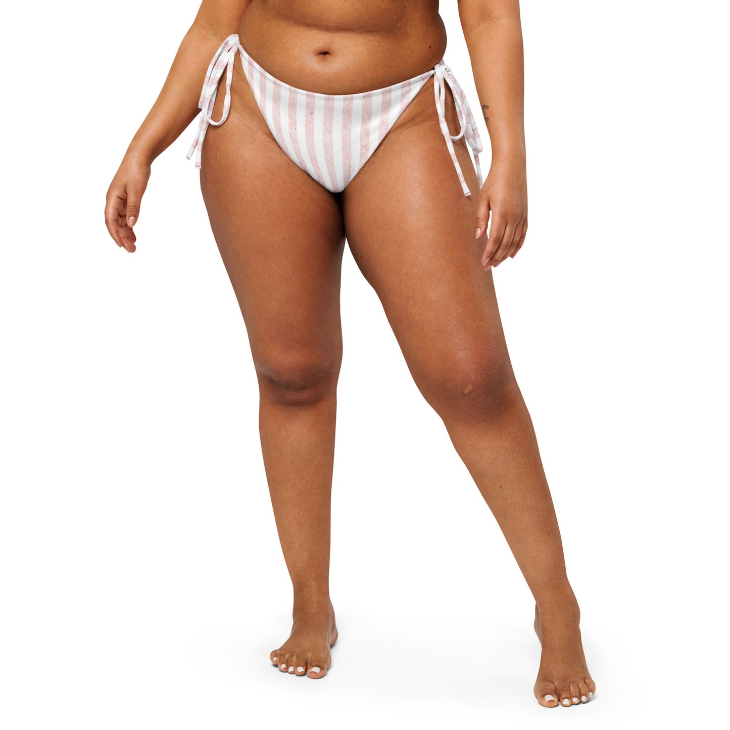 Yellow-Stripes, Calmness Designs, All-over print recycled string bikini bottom