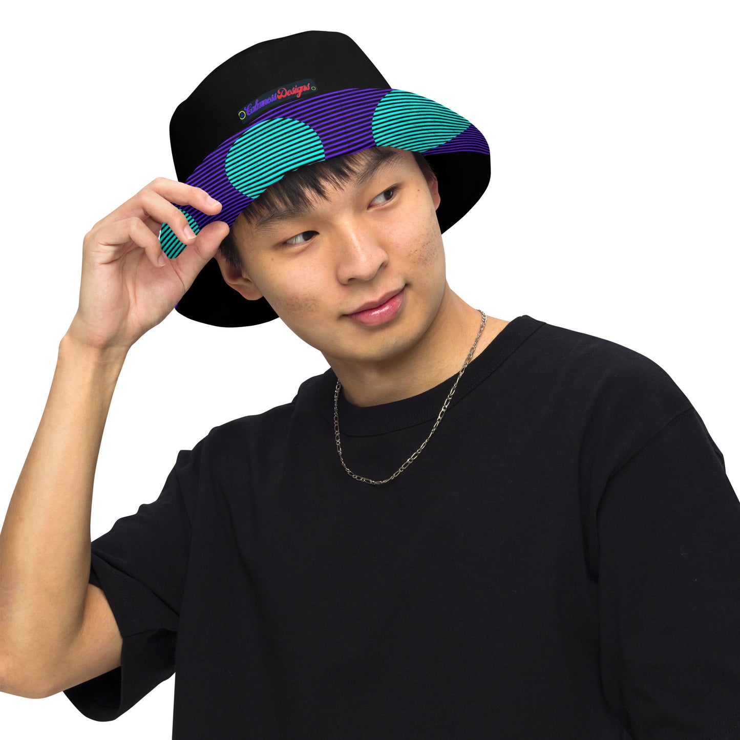Calmness Designs, Bald Head, FLY-AWAY PLAYER 106 Reversible bucket hat