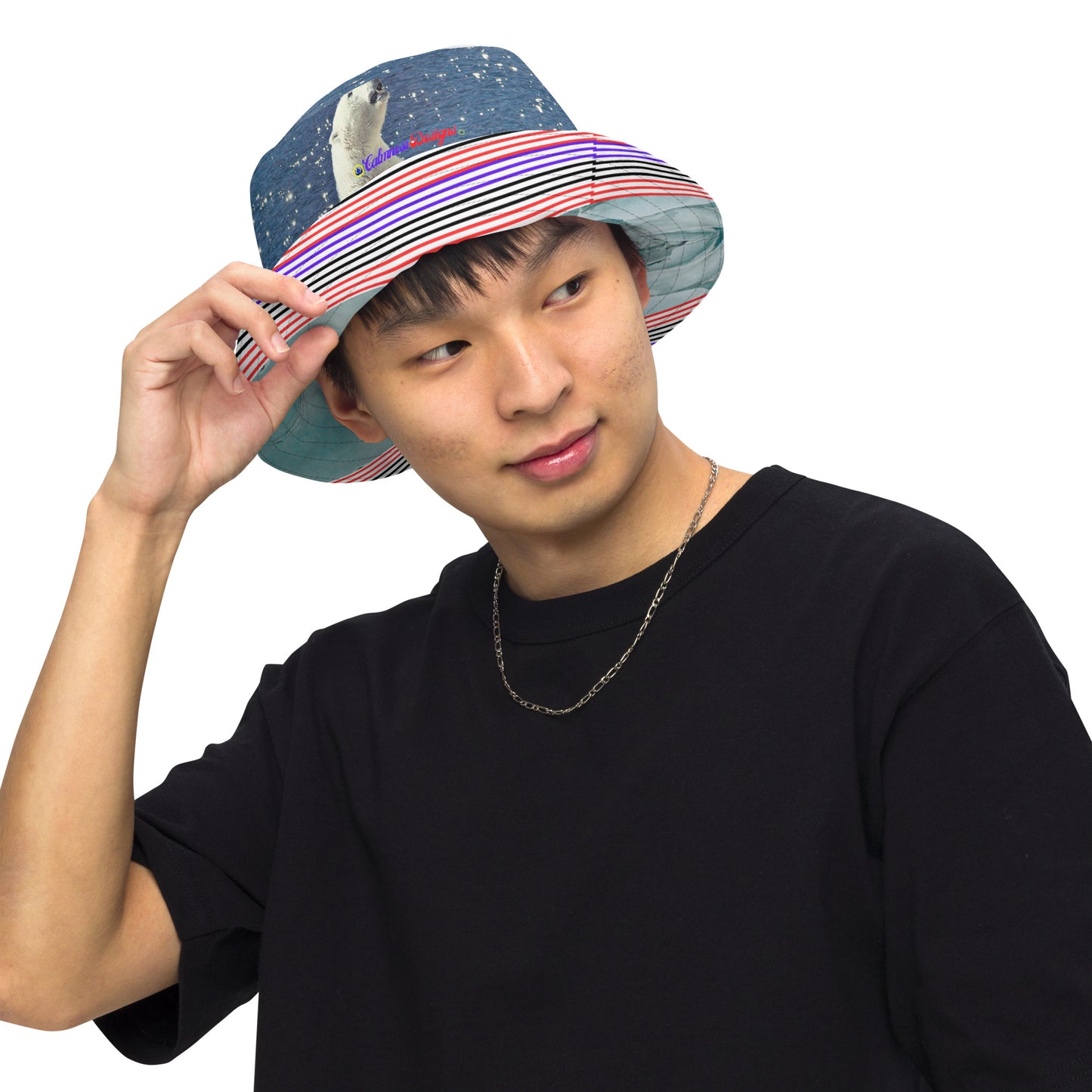 Polar Bear on an Iceberg, Reversible bucket hat