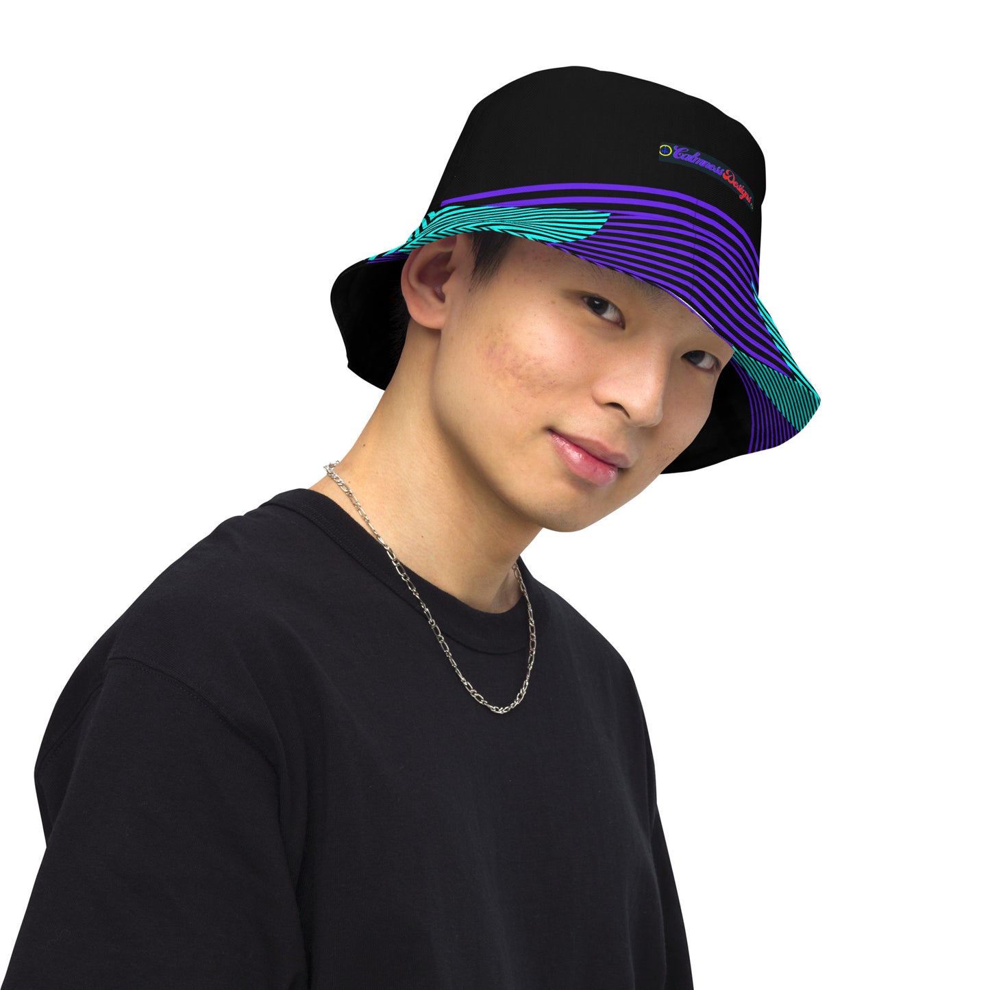 Calmness Designs, Bald Head, FLY-AWAY PLAYER 106 Reversible bucket hat