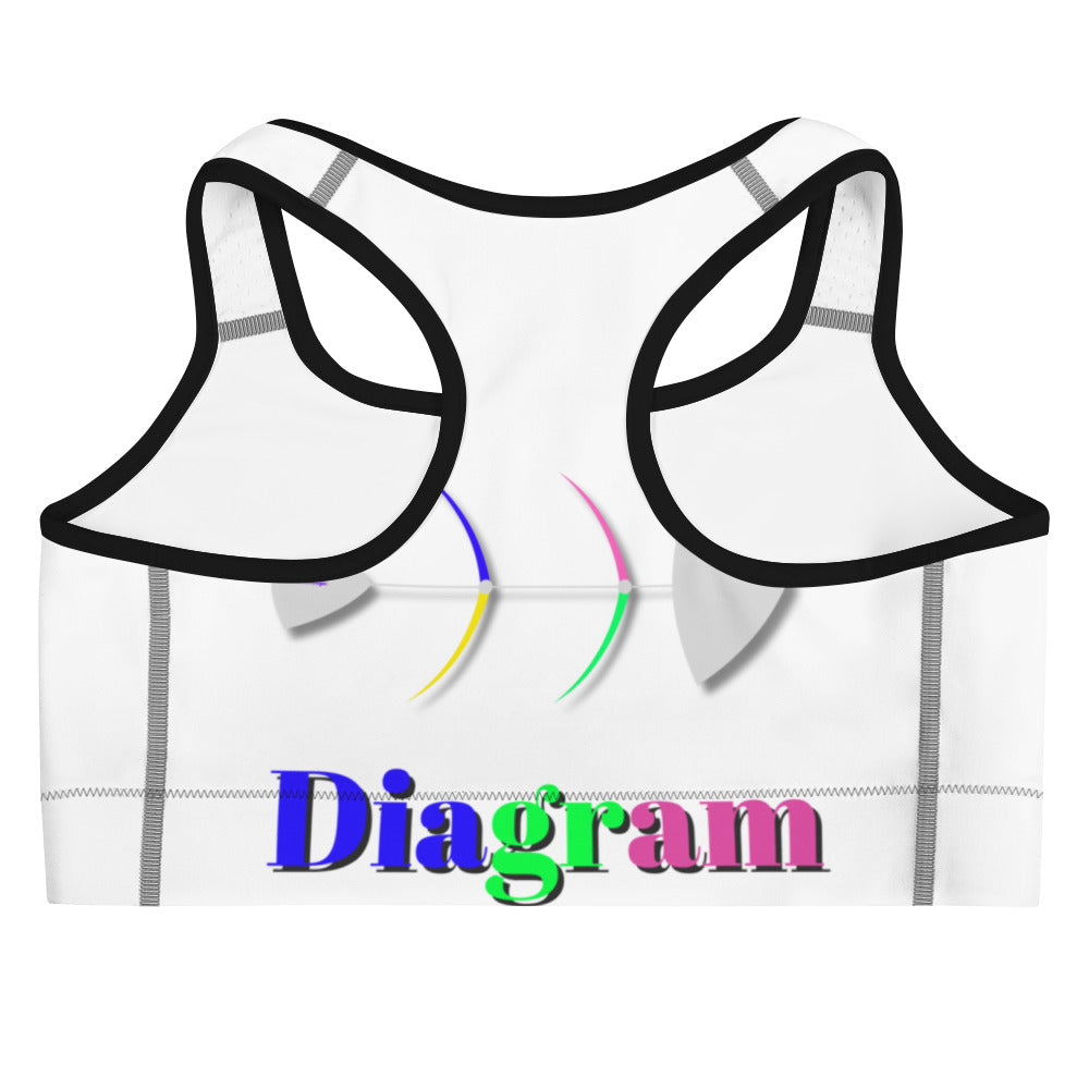 Fish Bone Diagram, CALMNESS DESIGNS, Creative Designer's, Sports bra