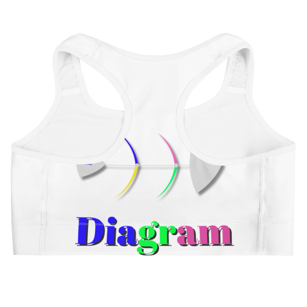 Fish Bone Diagram, CALMNESS DESIGNS, Creative Designer's, Sports bra
